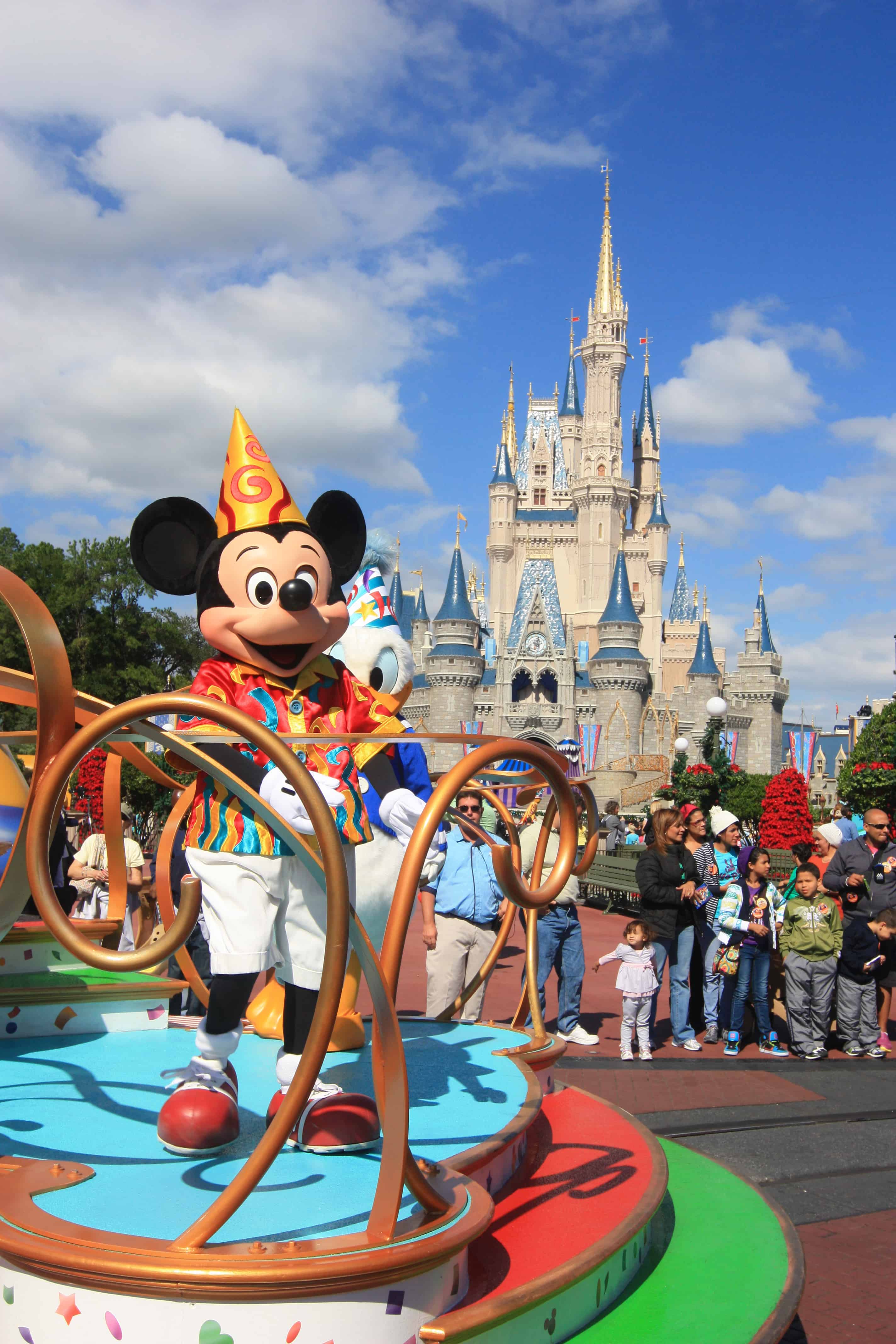 mickey in front of magic kingdom 