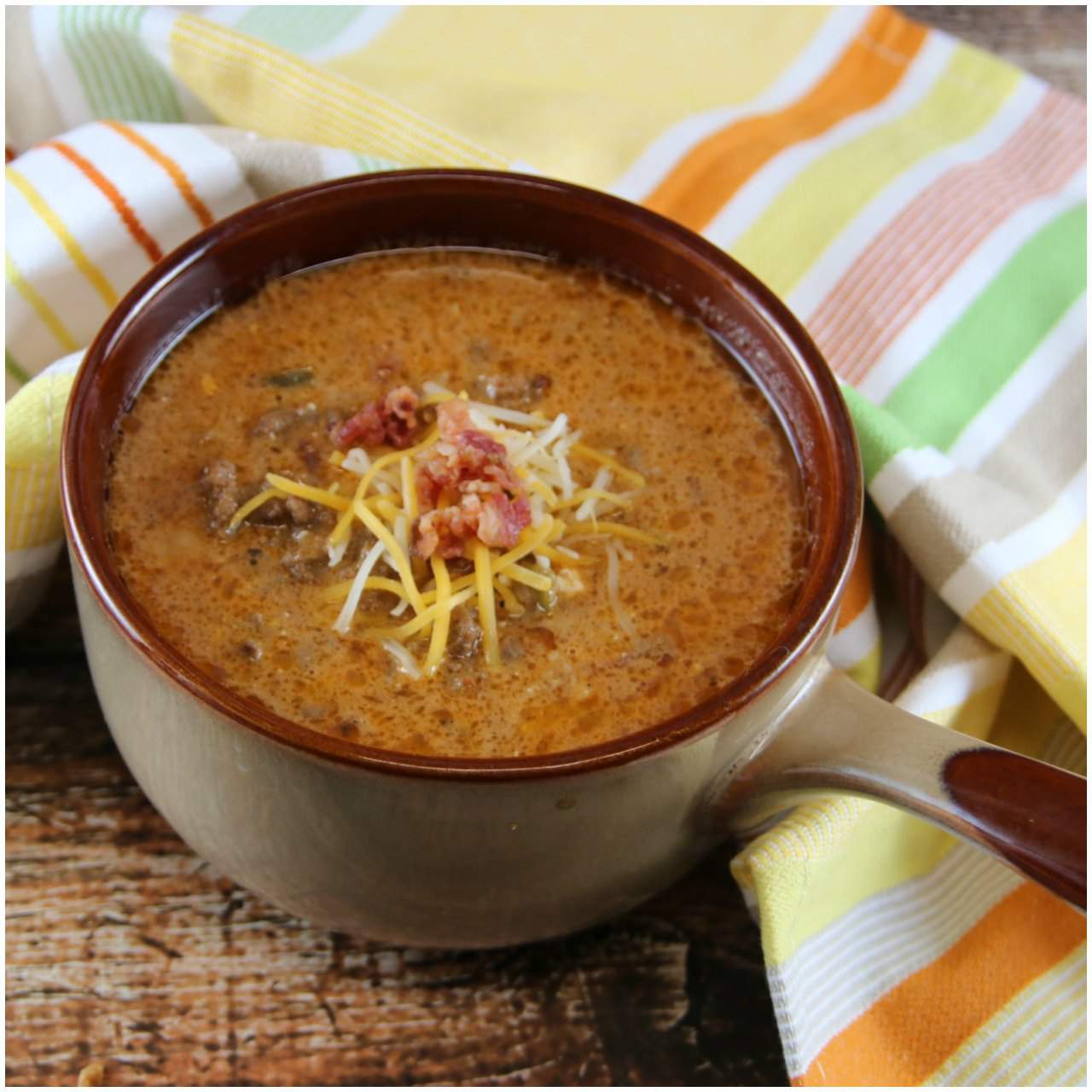 Keto Bacon Cheeseburger Soup