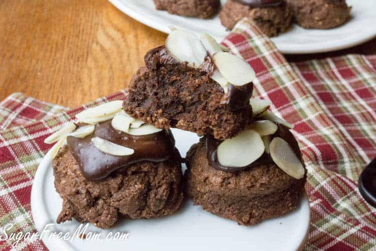 The best Keto Christmas cookies for the holidays. These easy low carb cookies include options with almond flour, cream cheese, stevia, peanut butter, coconut oil and more!