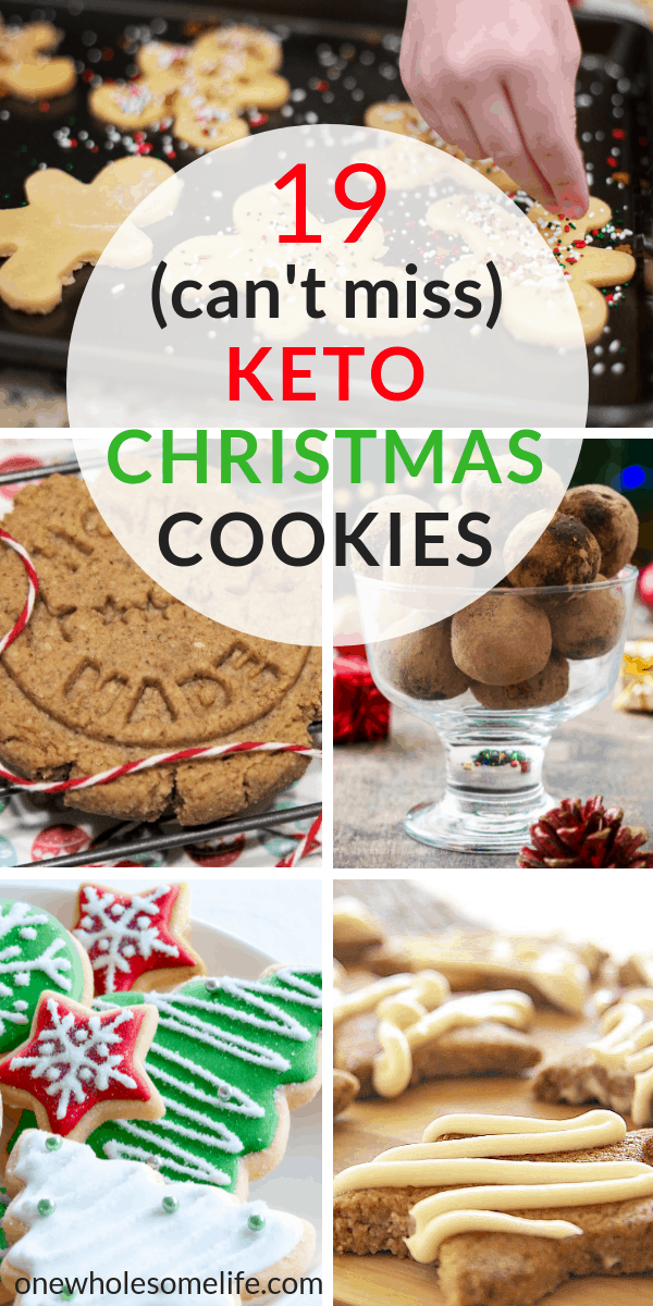 The best Keto Christmas cookies for the holidays. These easy low carb cookies include options with almond flour, cream cheese, stevia, peanut butter, coconut oil and more! #keto #ketochristmascookies #lowcarbcookies