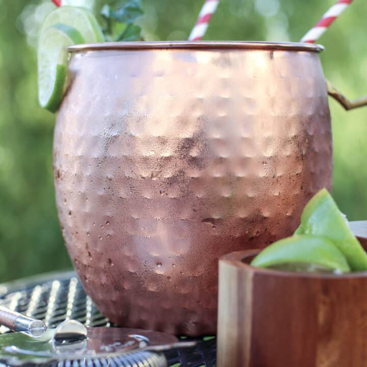 Skinny Strawberry Mint Moscow Mule 