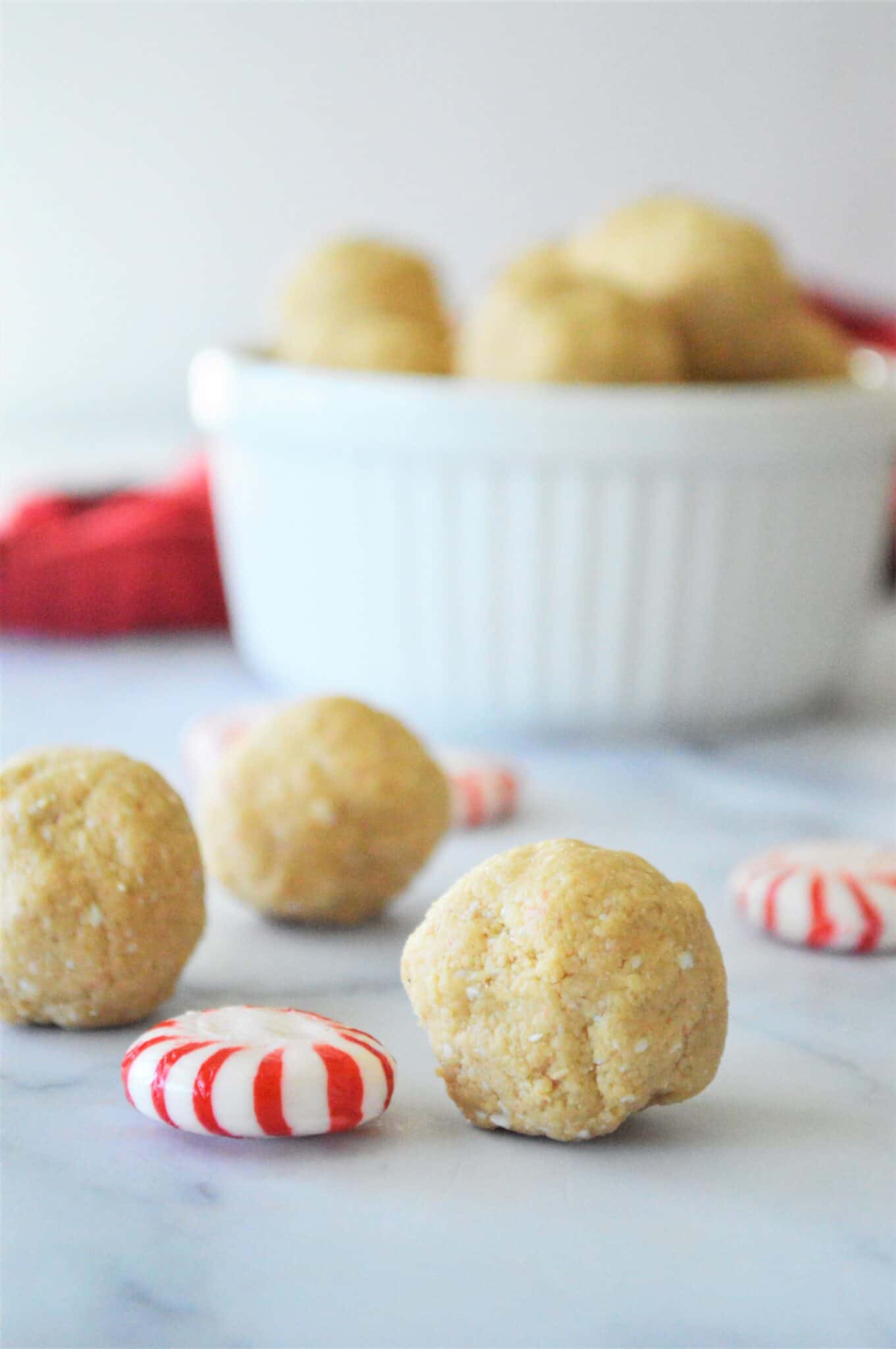 Vanilla Peppermint Protein Balls One Wholesome Life One Wholesome Life