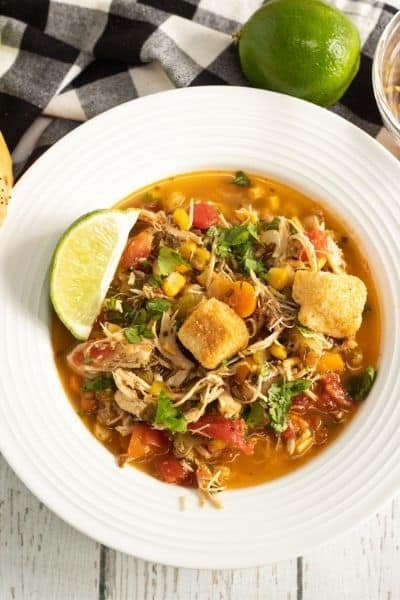 Instant Pot Chili Lime Chicken Soup