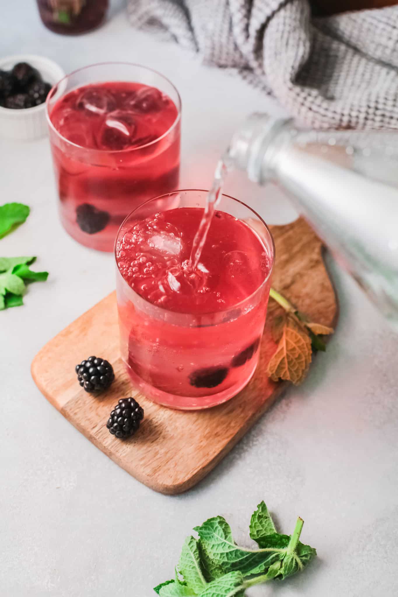 Blackberry Champagne Mule