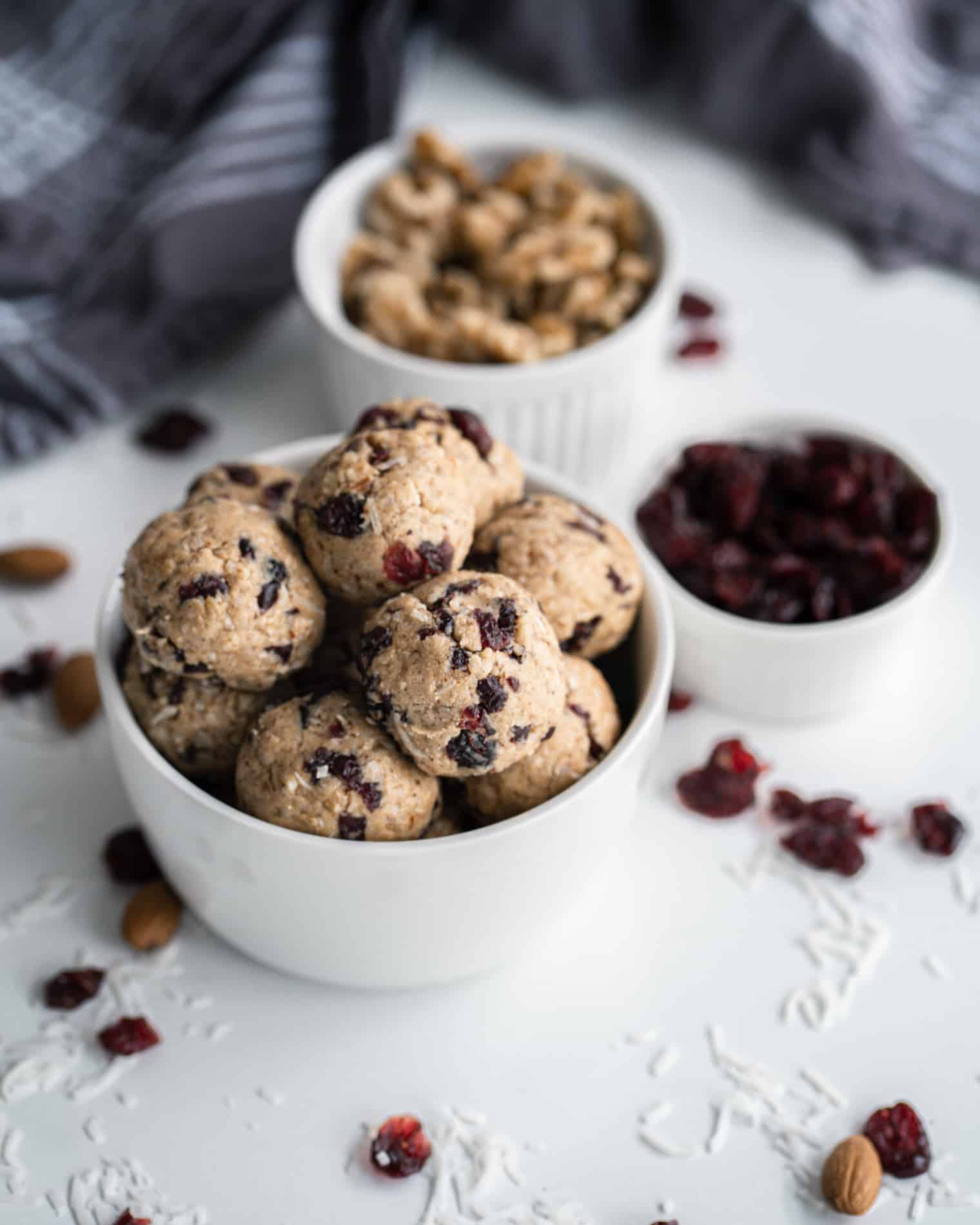 Cranberry Almond Energy Balls One Wholesome Life