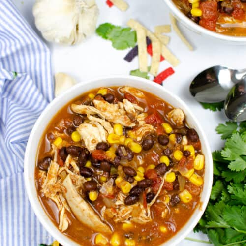 Instant Pot Chicken Taco Soup - One Wholesome Life One Wholesome Life