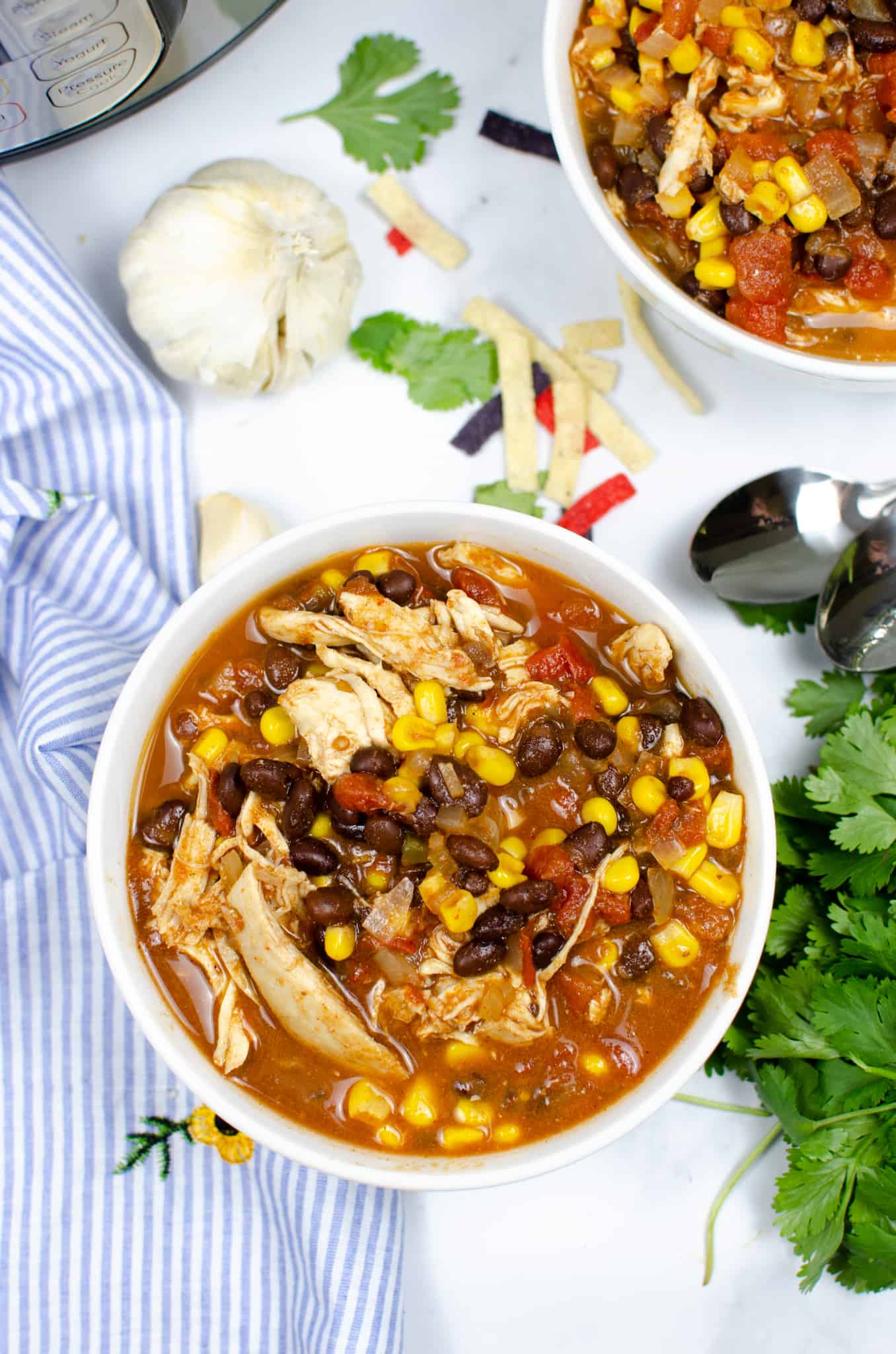 Instant Pot Chicken Taco Soup