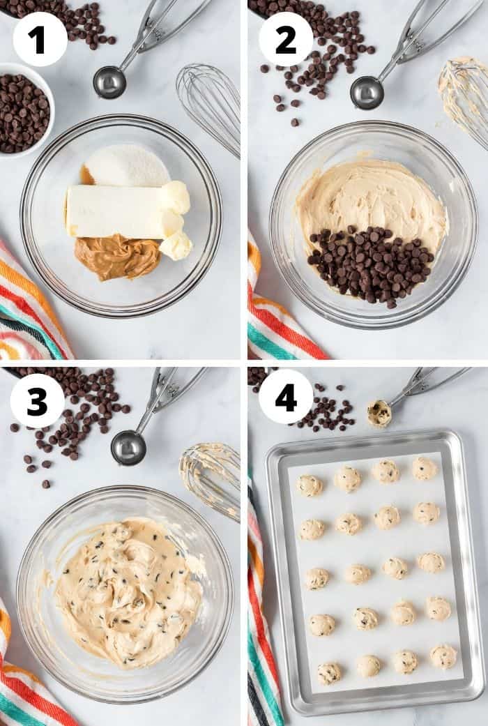 instructions on how to make keto cookie dough fat bombs 