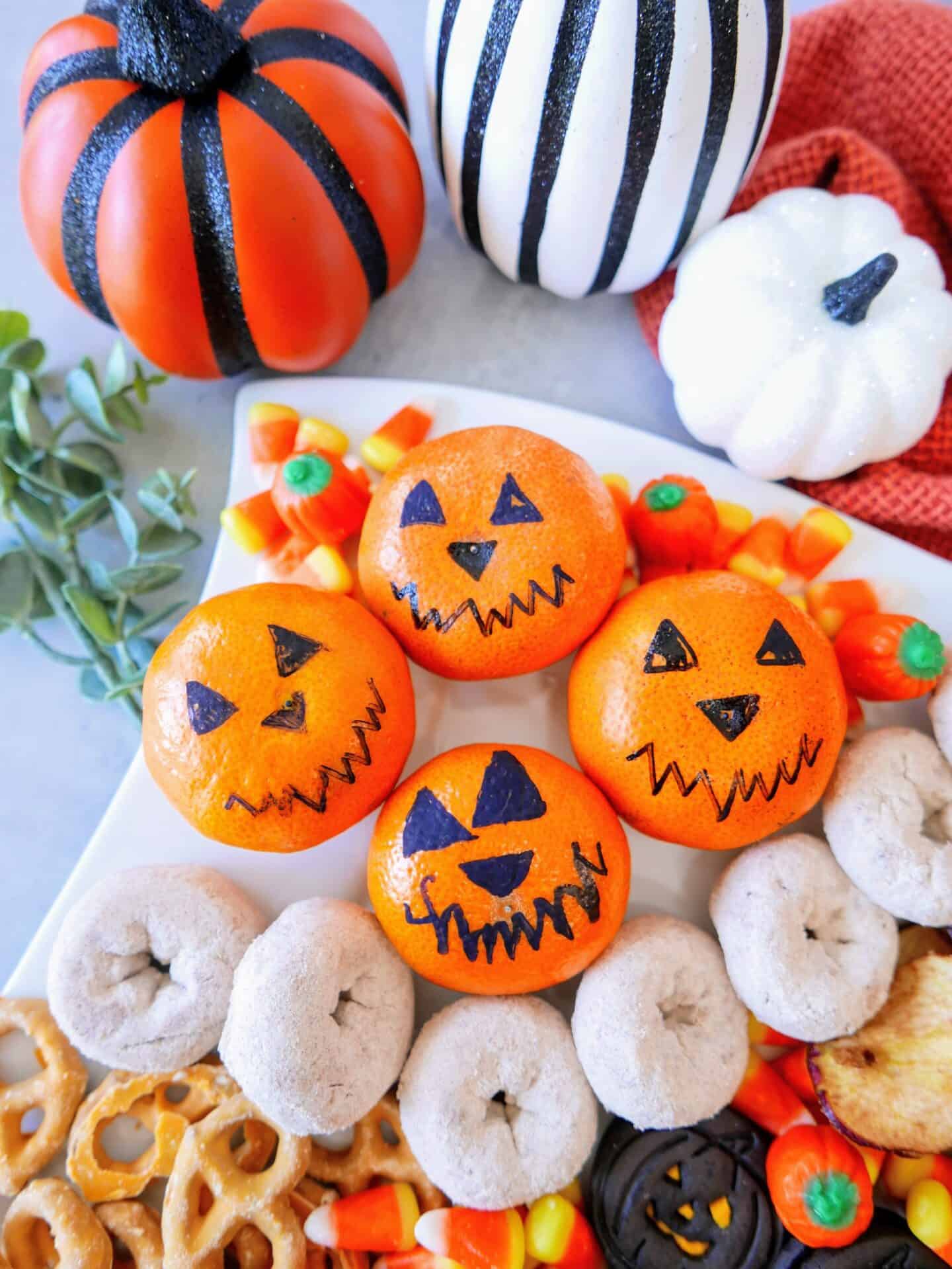 Healthy Halloween Snack Tray