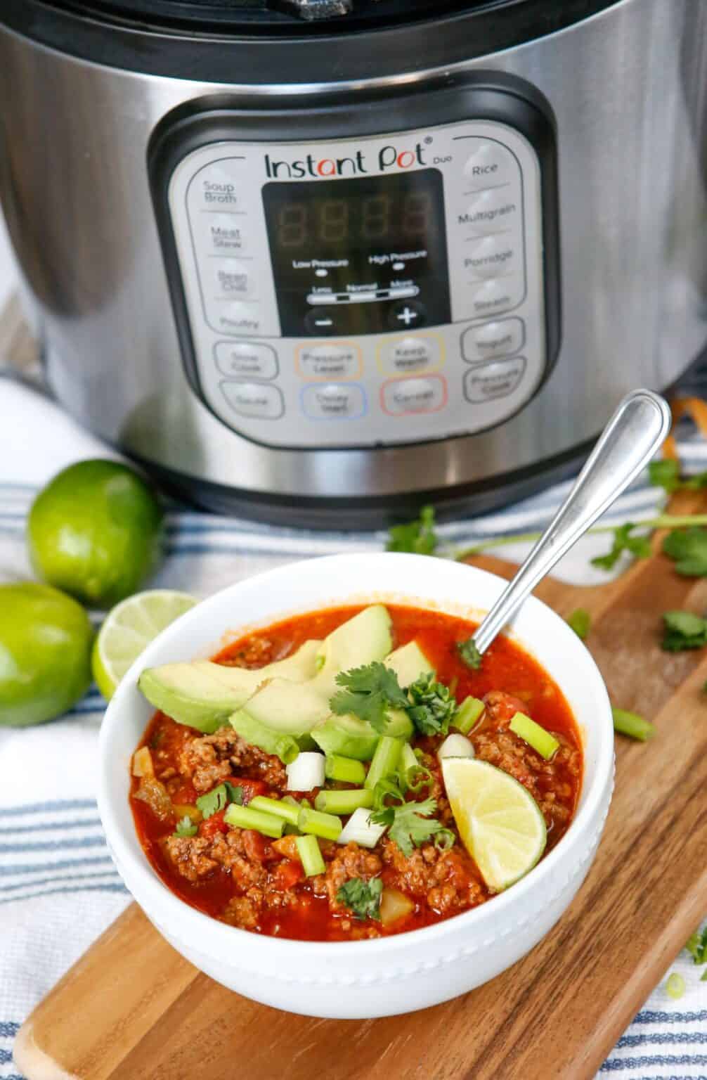 Instant Pot Chili (No Beans) One Wholesome Life