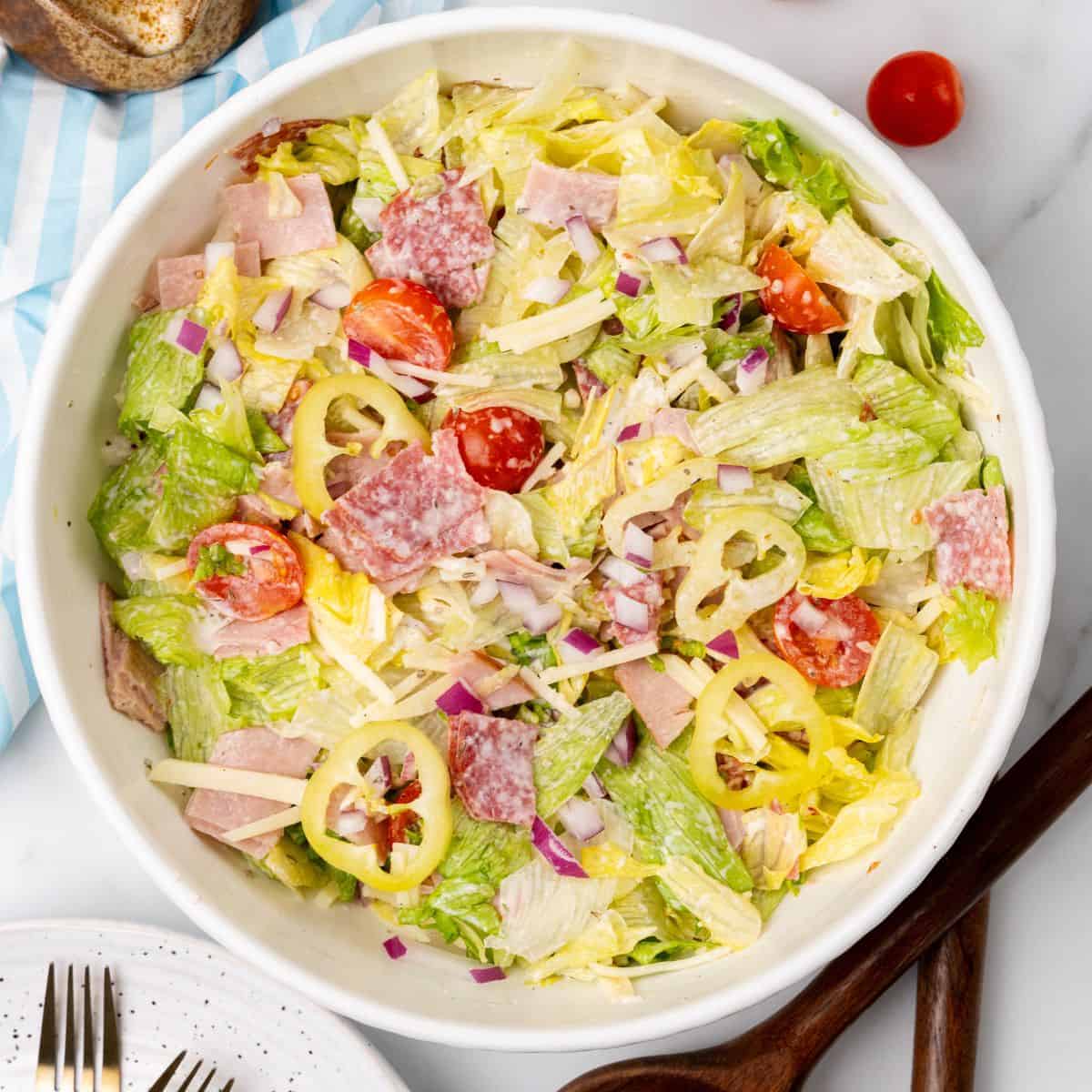 Italian Grinder Salad (Tiktok viral recipe)