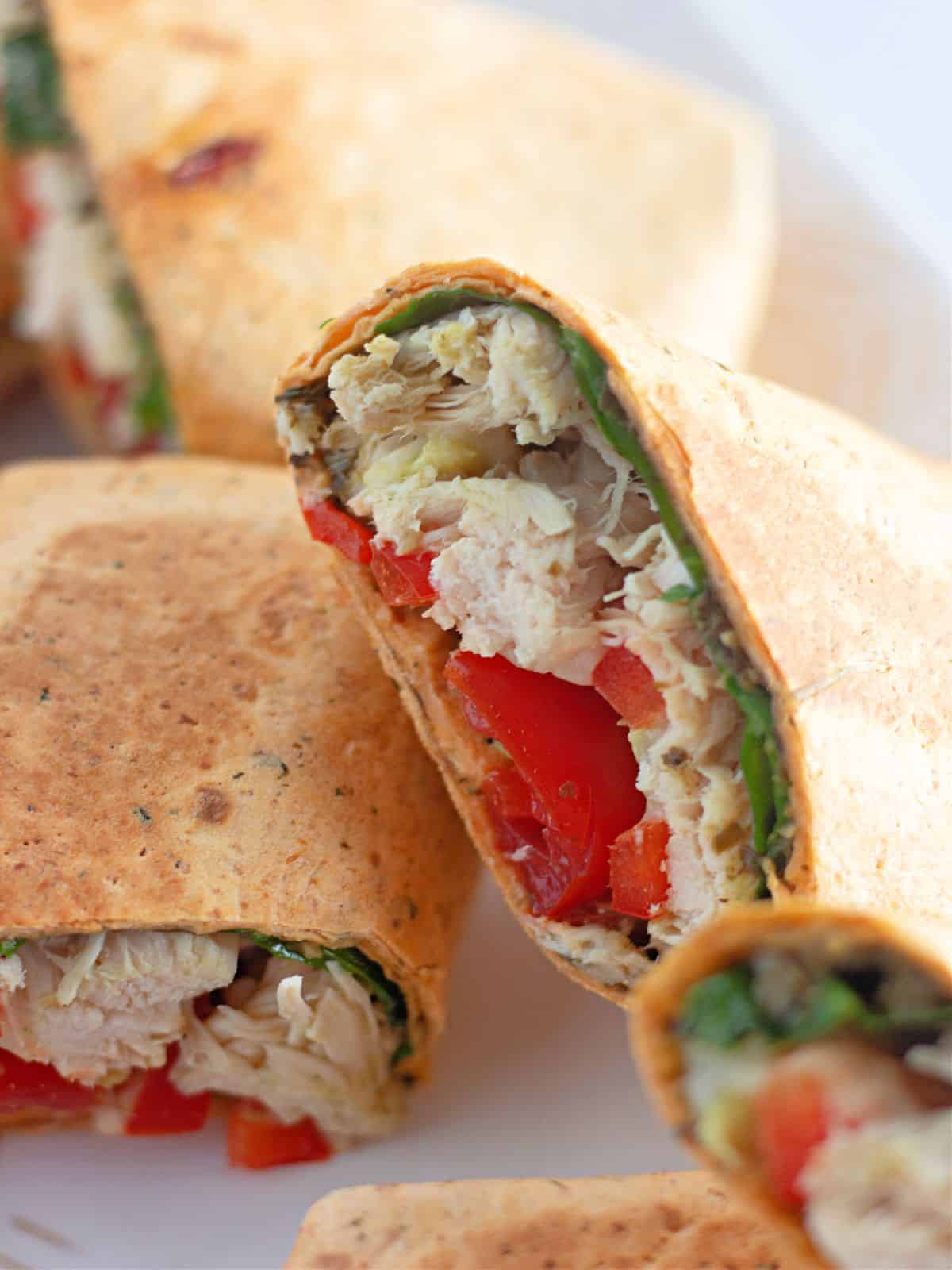 25 Healthy Chicken Wrap Recipes For Lunch or Dinner - Insanely Good