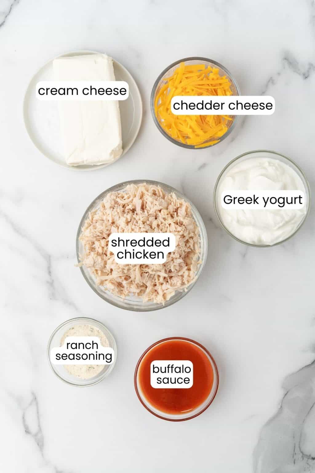 Greek Yogurt Buffalo Chicken Dip (Hot Wing Dip) One Wholesome Life