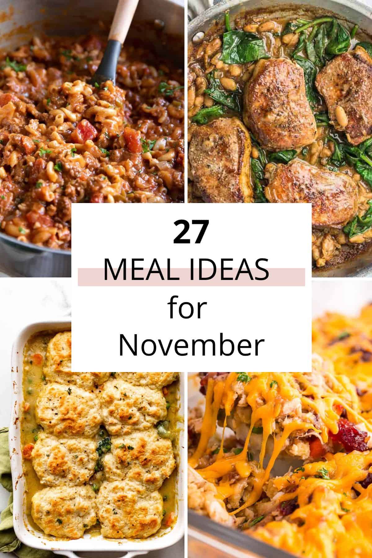 27 Dinner Ideas for November