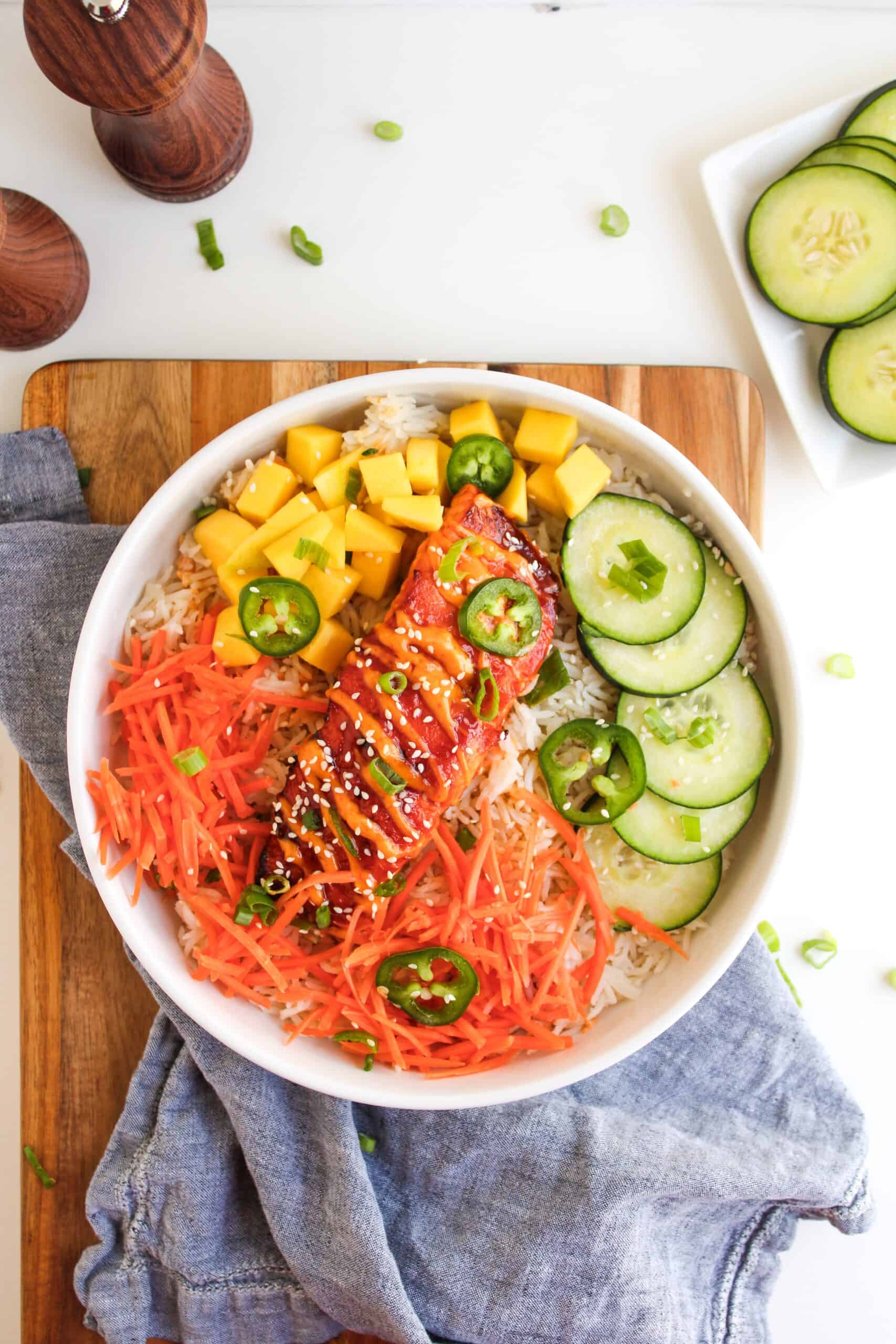 Spicy Salmon Bowls