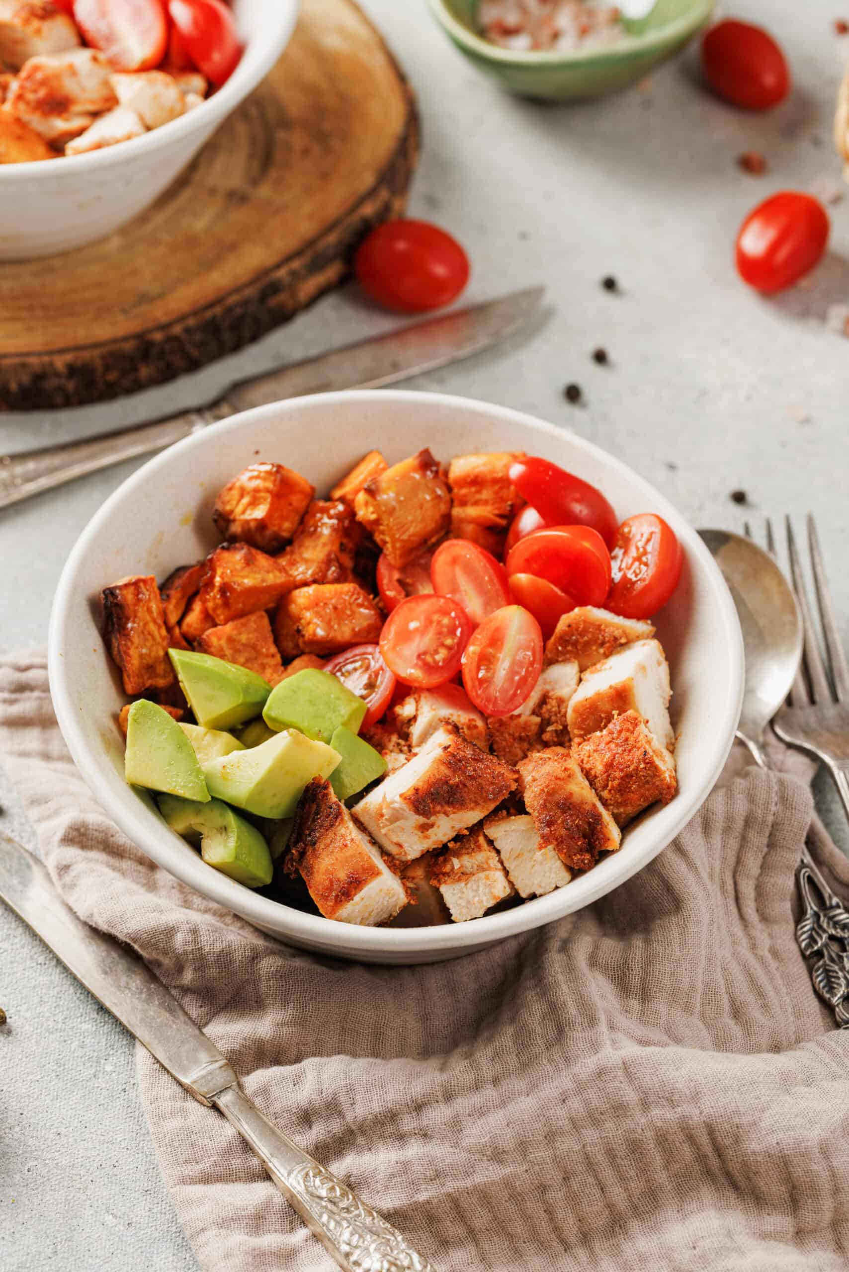 Blackened Chicken and Sweet Potato Bowl