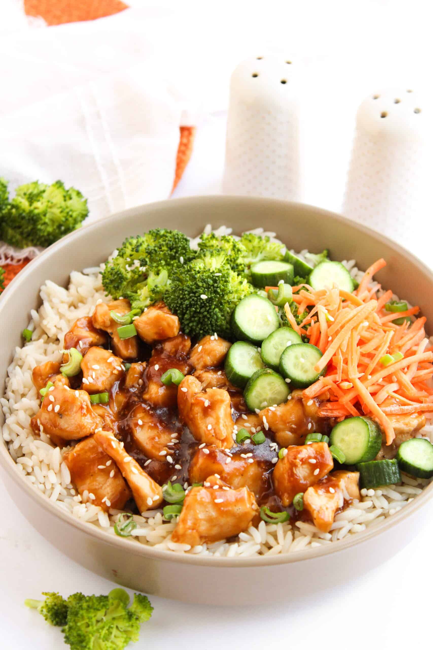 Teriyaki Chicken Bowls - One Wholesome Life