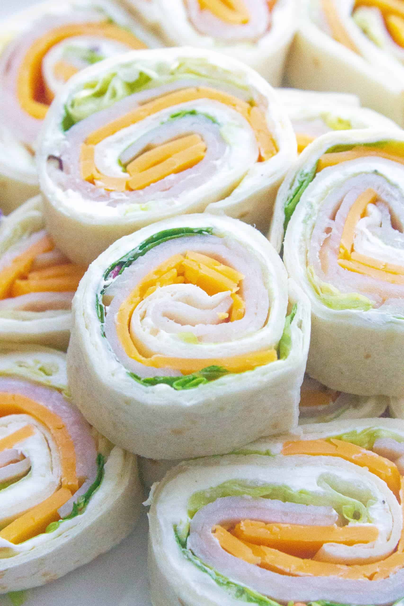 Turkey Cheddar Lunch Roll Ups