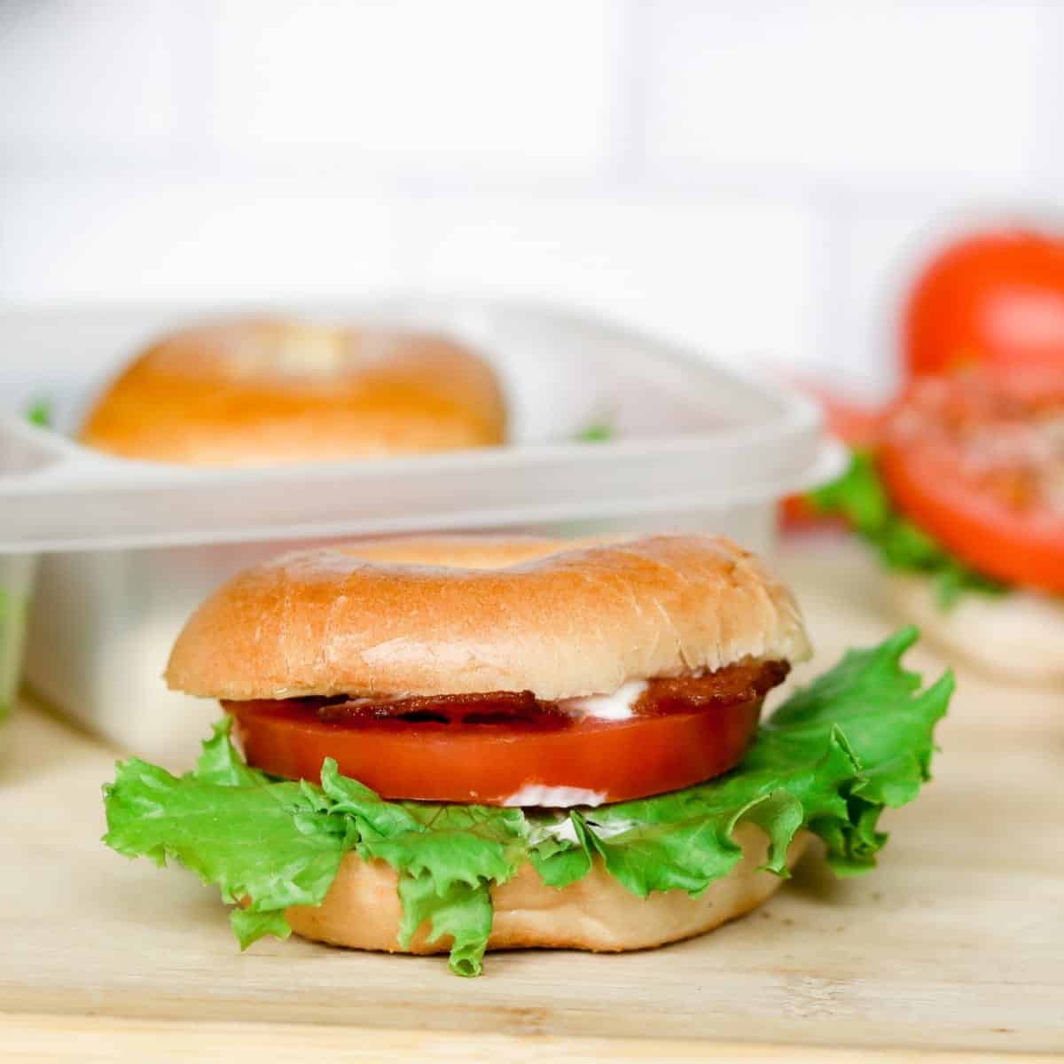Mini BLT Bagel Sandwiches