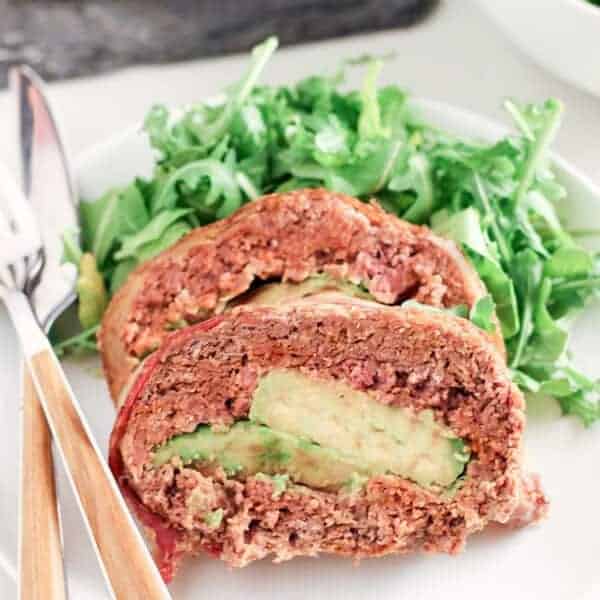 Avocado Stuffed Chorizo Meatloaf