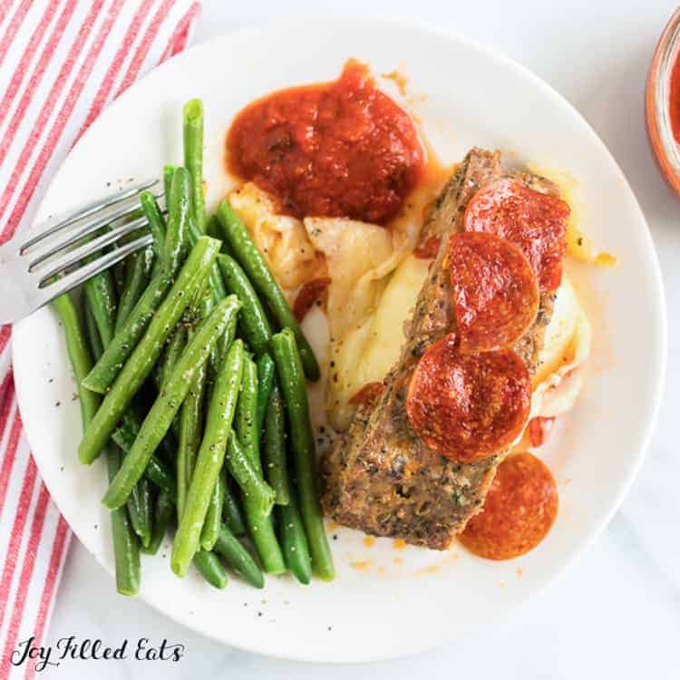 Stuffed Meatloaf with Cheese and Pepperoni