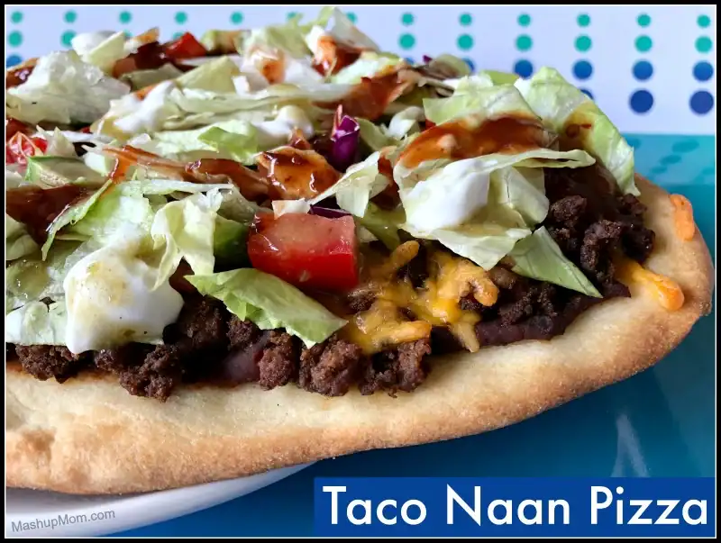 Taco Naan Pizza