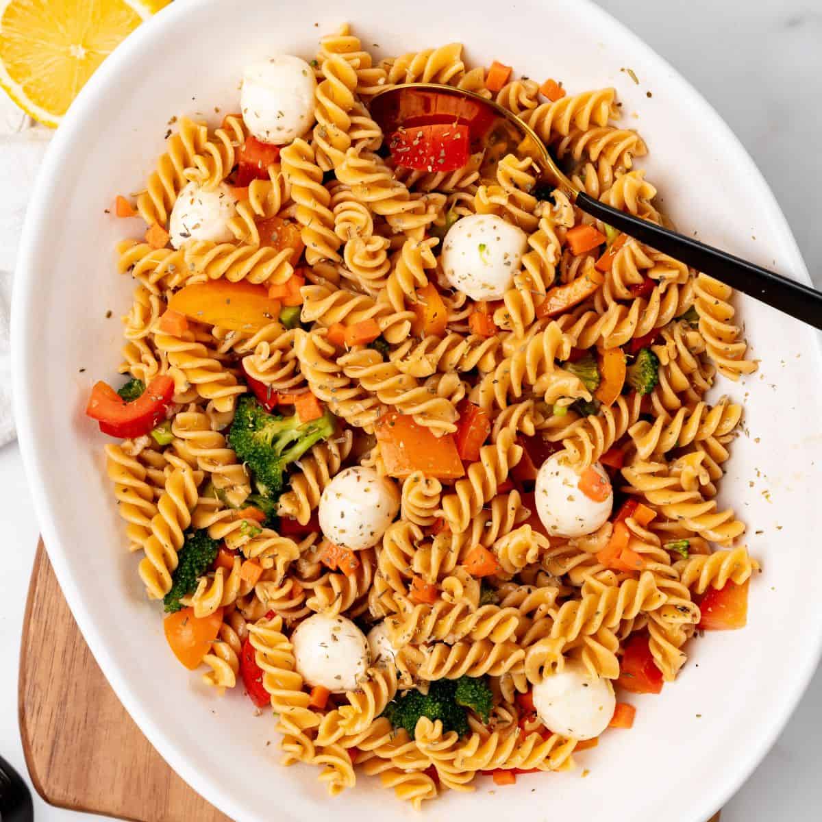 Easy High Protein Pasta Salad