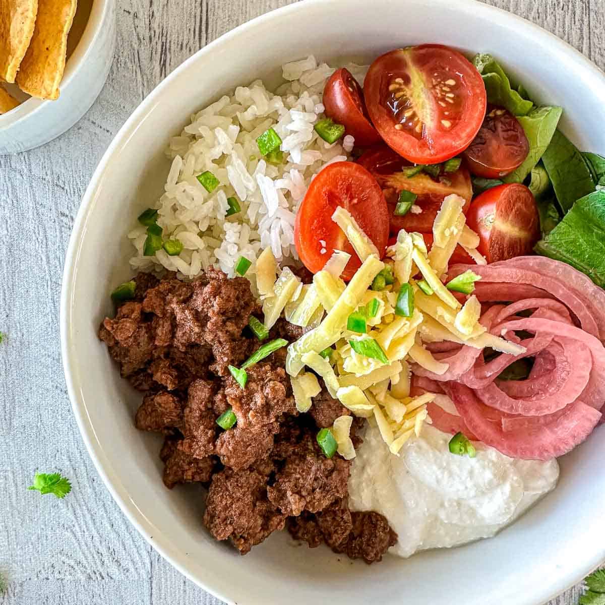 Cottage Cheese Taco Bowl