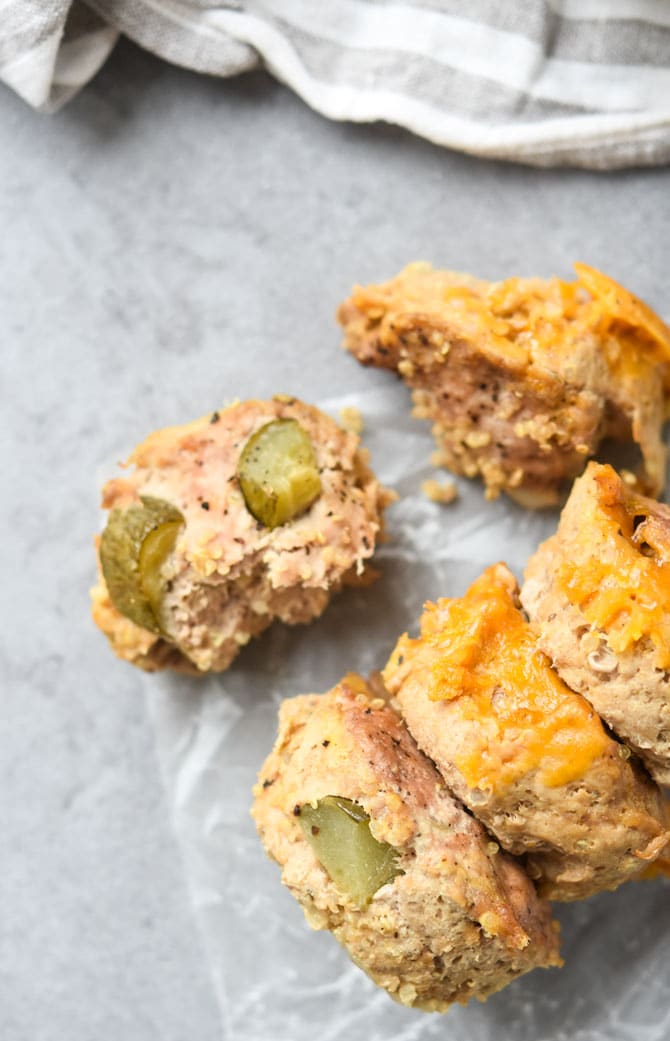 Cheeseburger Meatloaf Minis