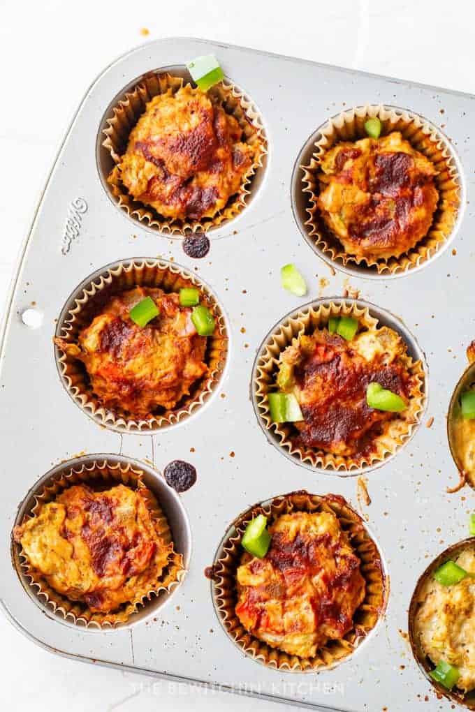 Southwestern Chicken Meatloaf Muffins
