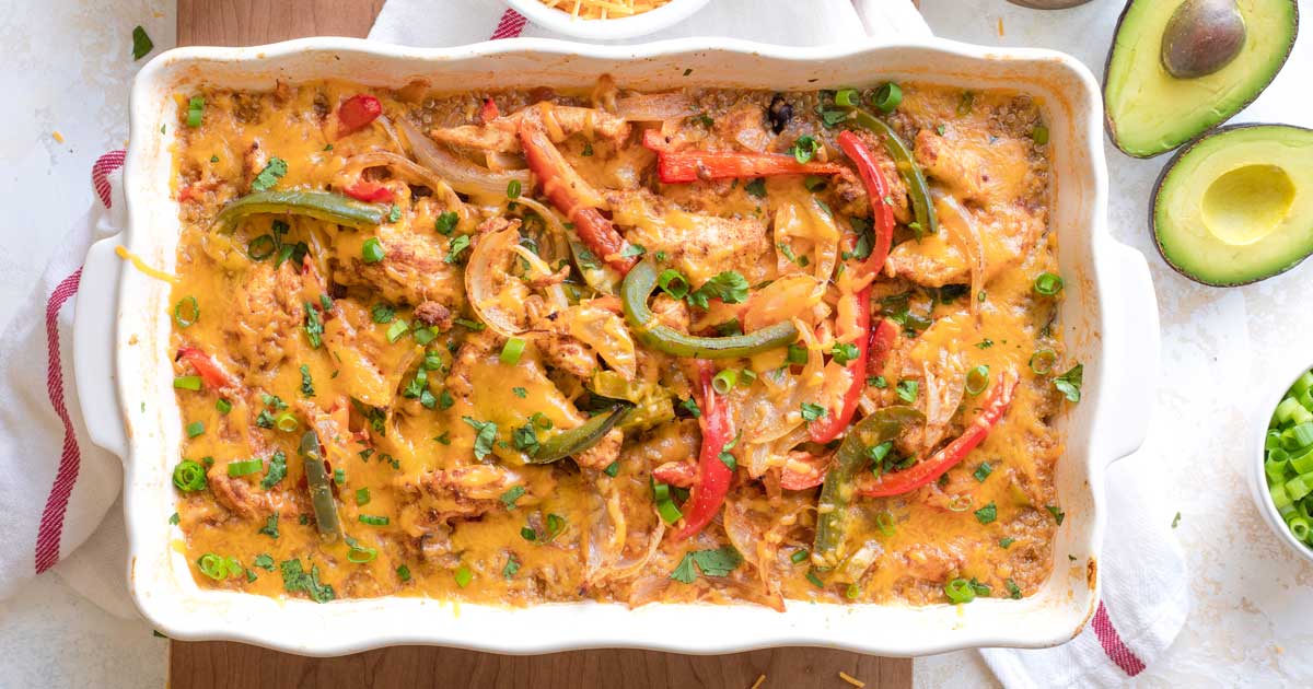 Mexican Chicken Fajita Casserole