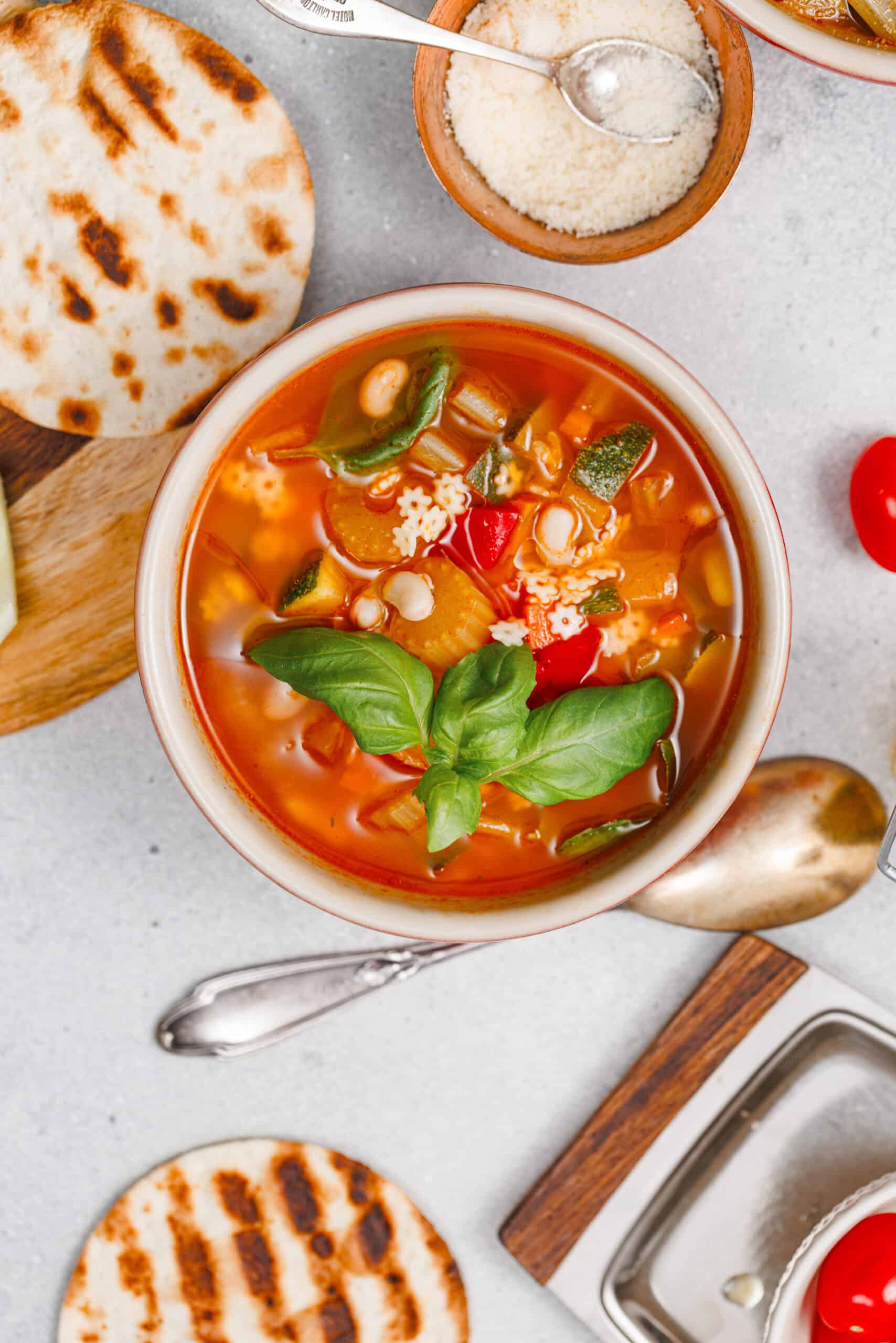 Hearty Veggie Minestrone Soup