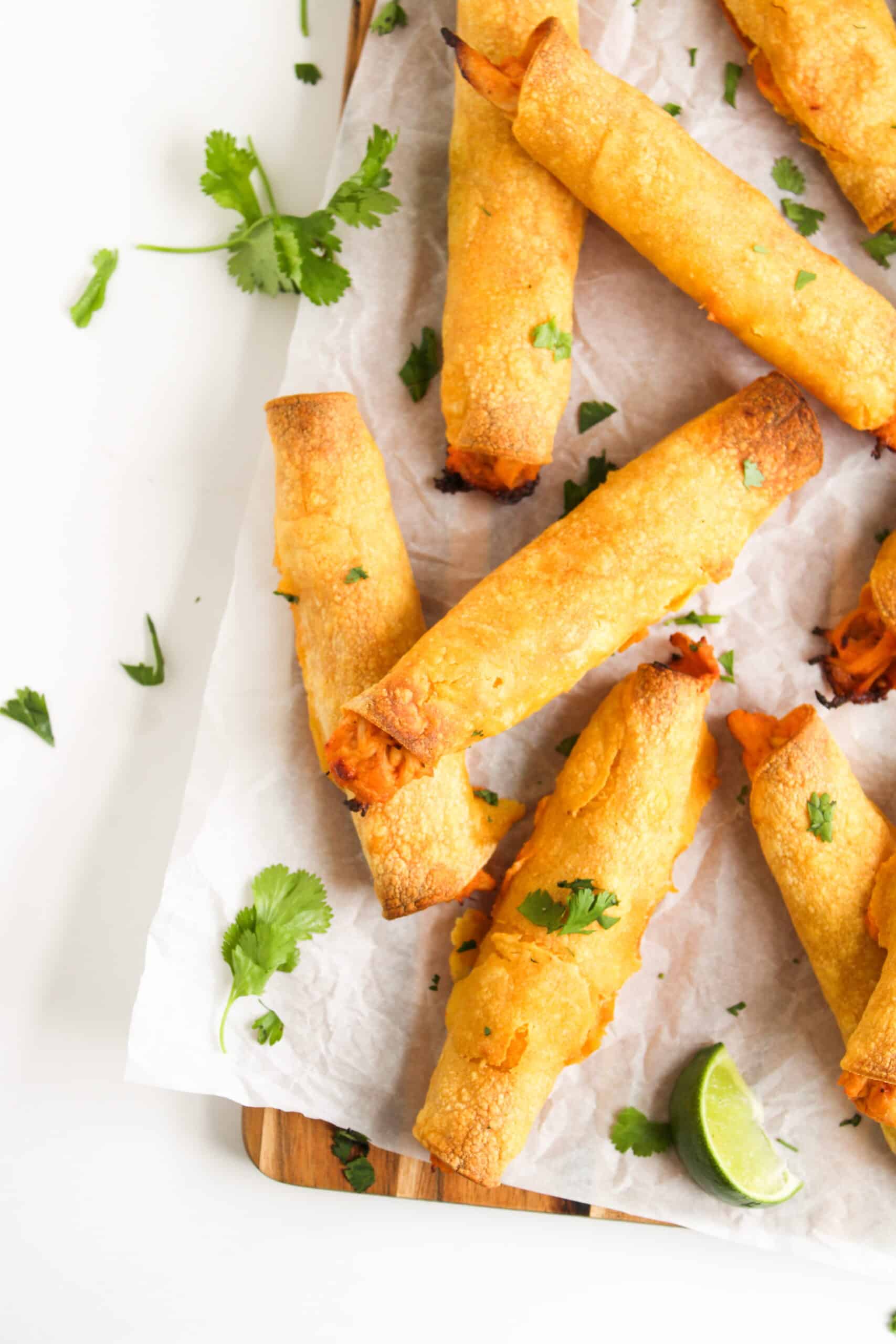 Baked Cheesy Chicken Taquitos