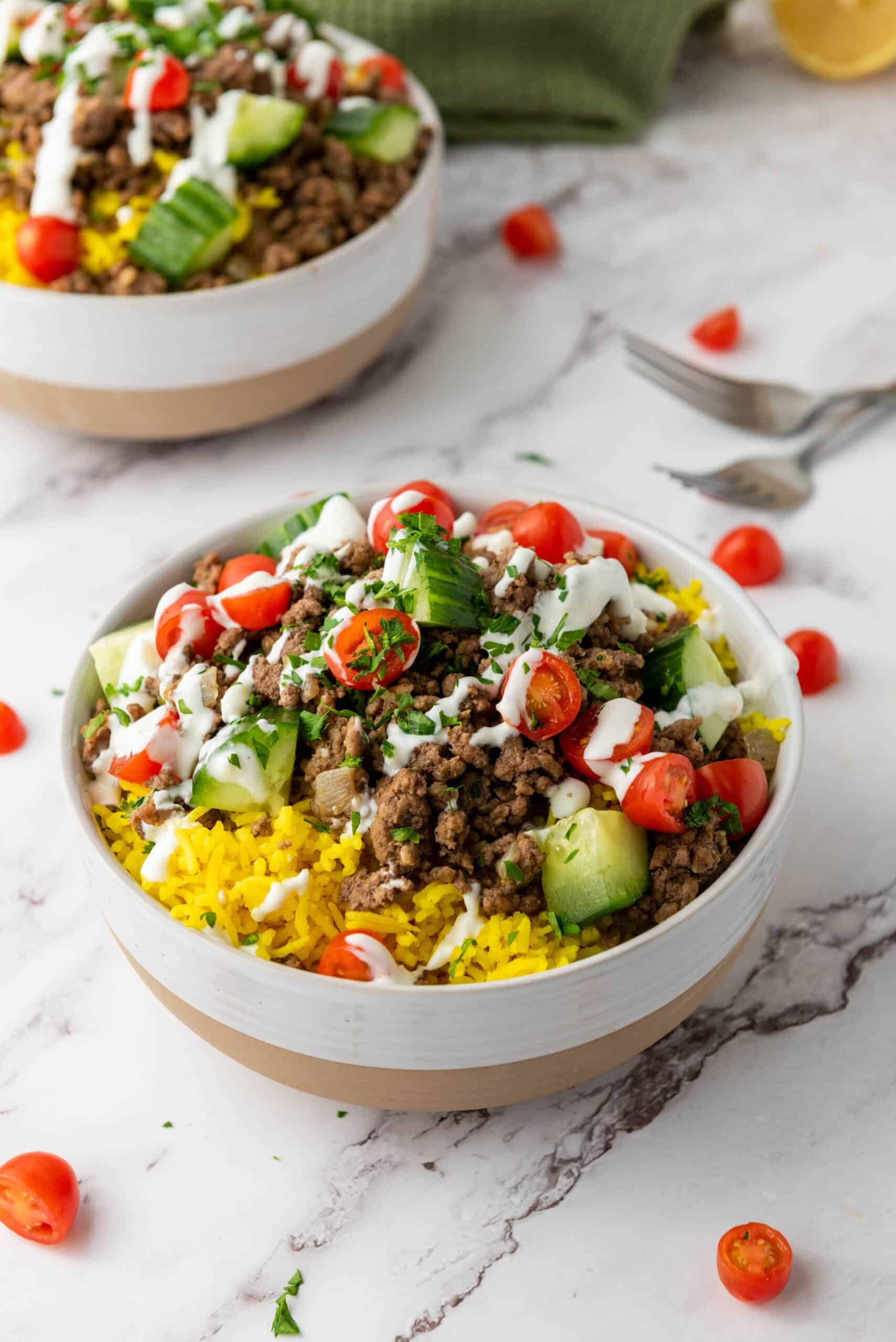 Halal Cart Beef Rice Bowl