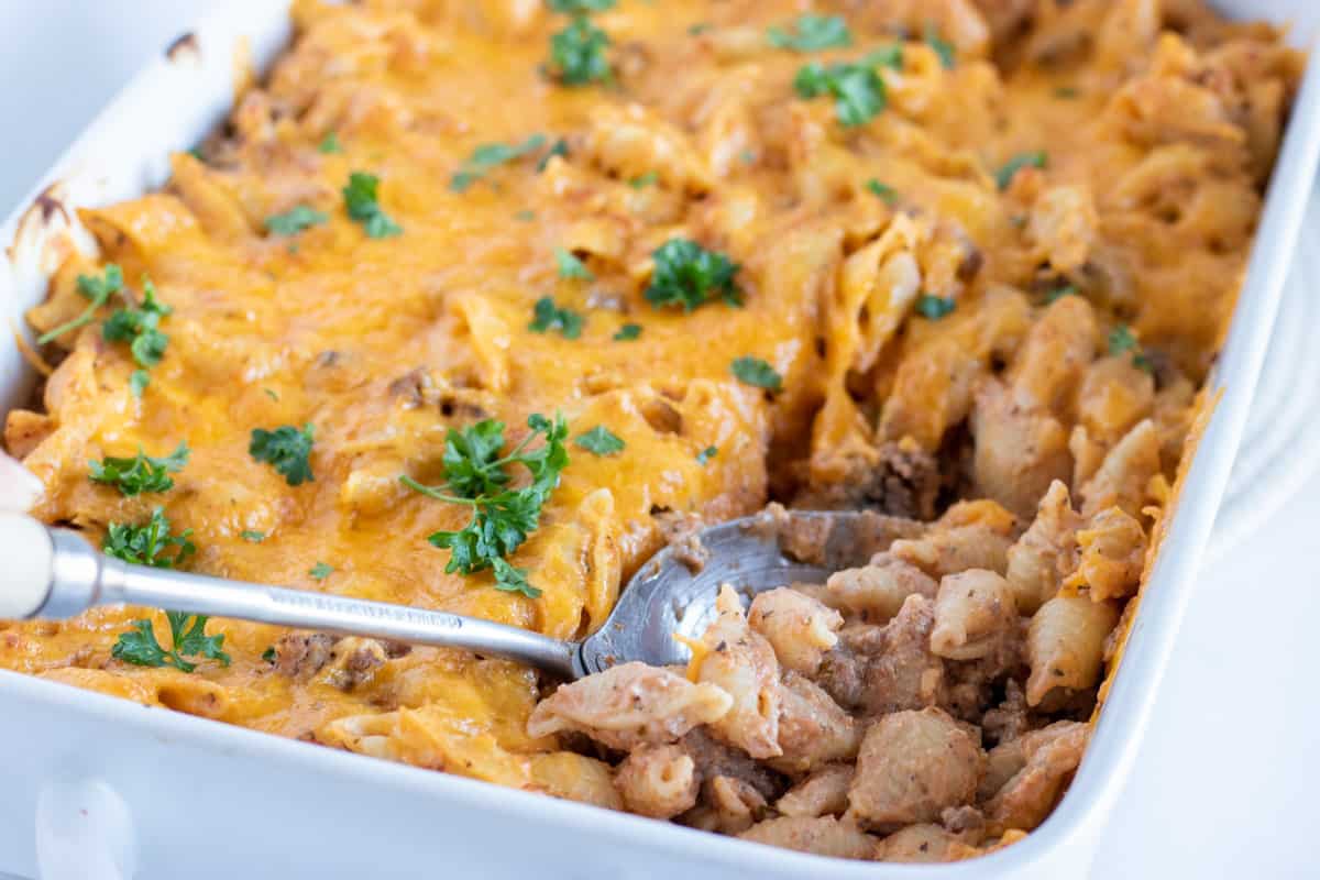 Hamburger Casserole (Ground Beef Casserole)