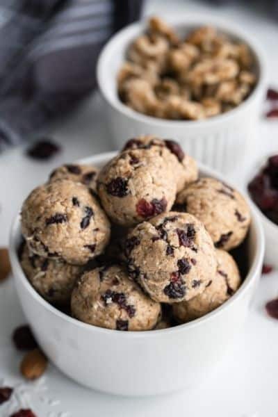 Cranberry Almond Energy Balls