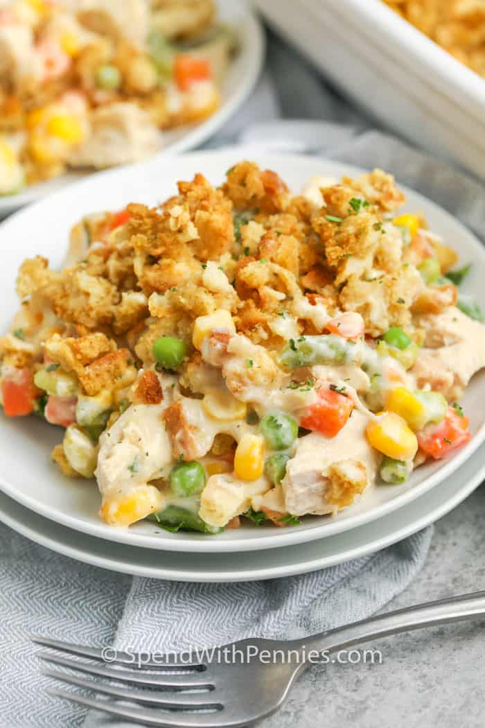 Chicken Stuffing Casserole