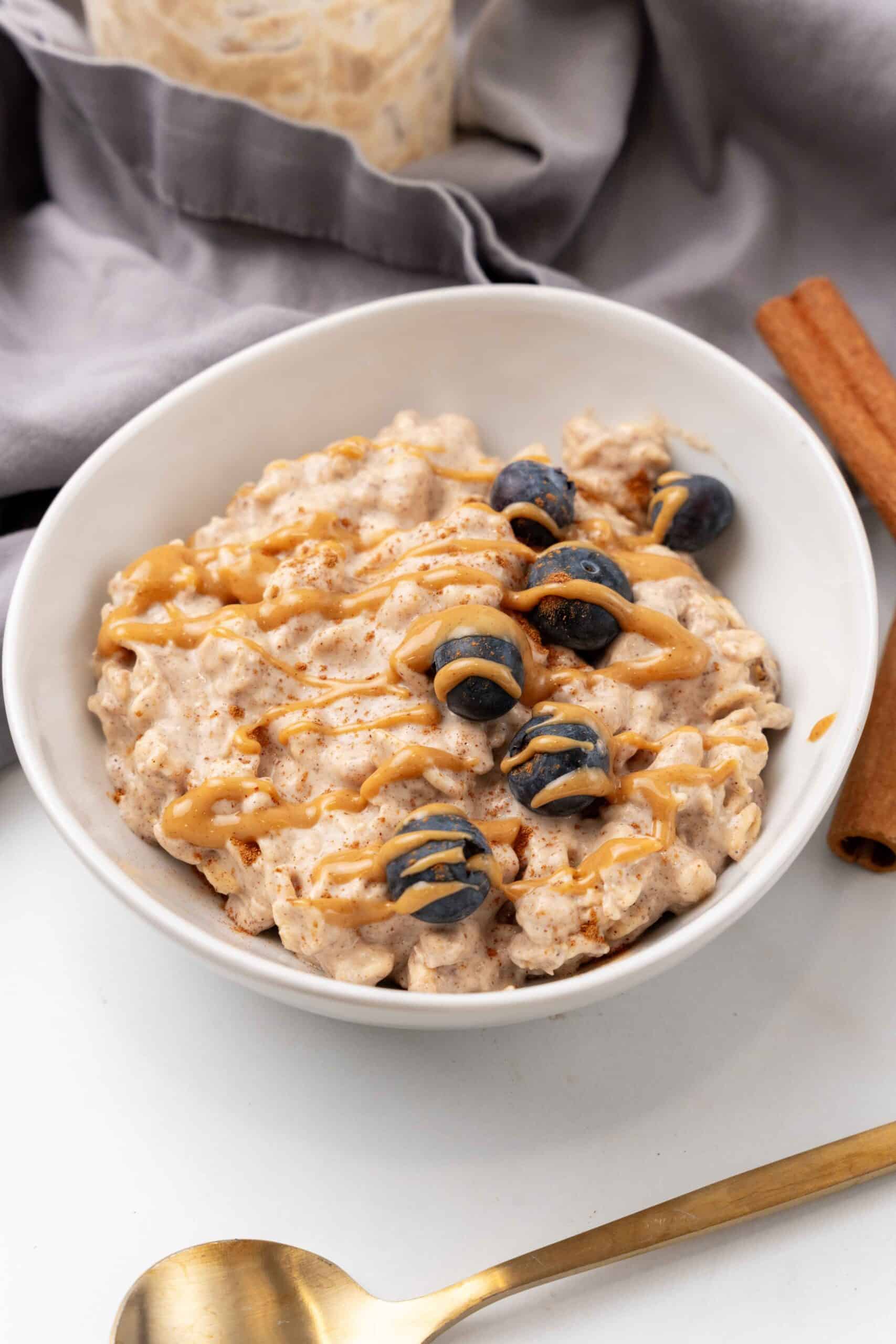 Peanut Butter Overnight Oats without Chia Seeds