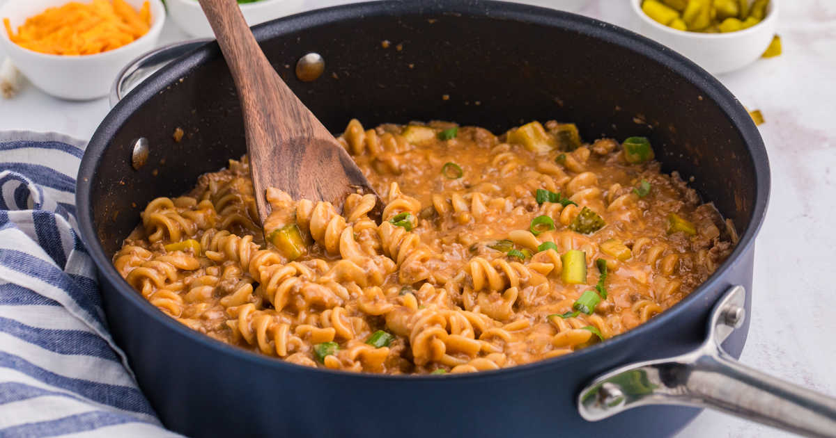 Cheeseburger Pasta Skillet