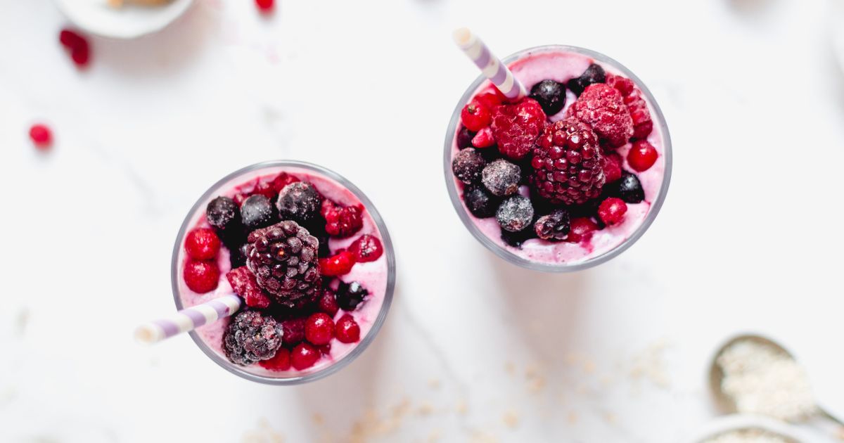 Protein Packed Banana Berry Smoothie