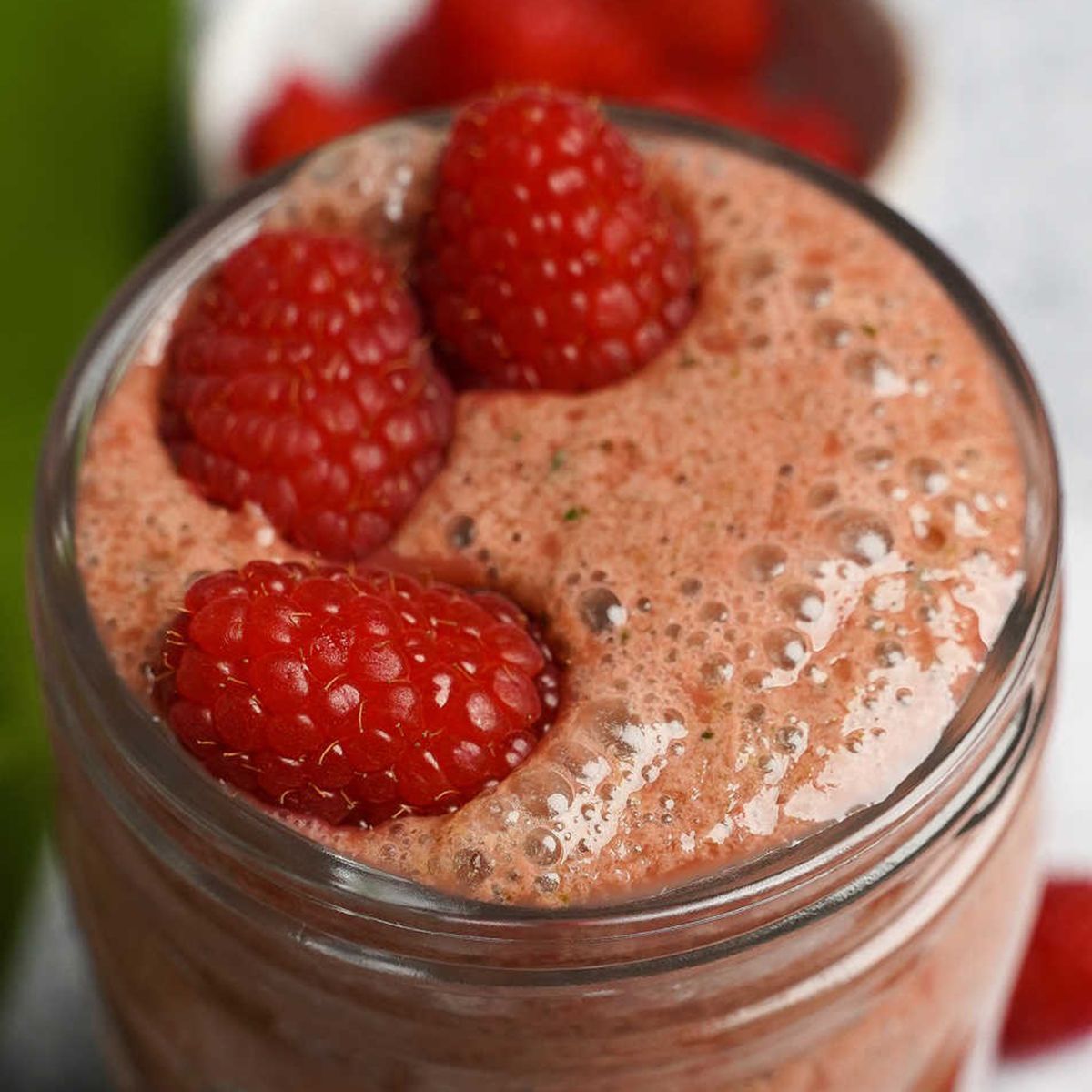 Raspberry Smoothie with Ginger