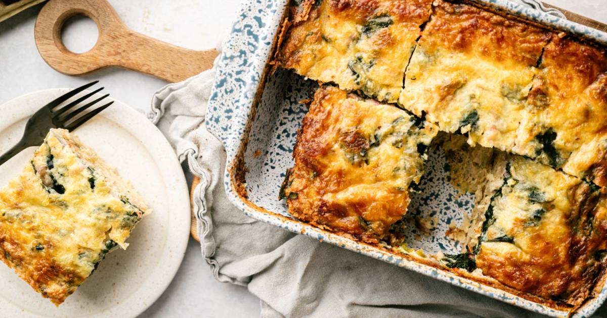 Hash Brown Cottage Cheese Egg Bake