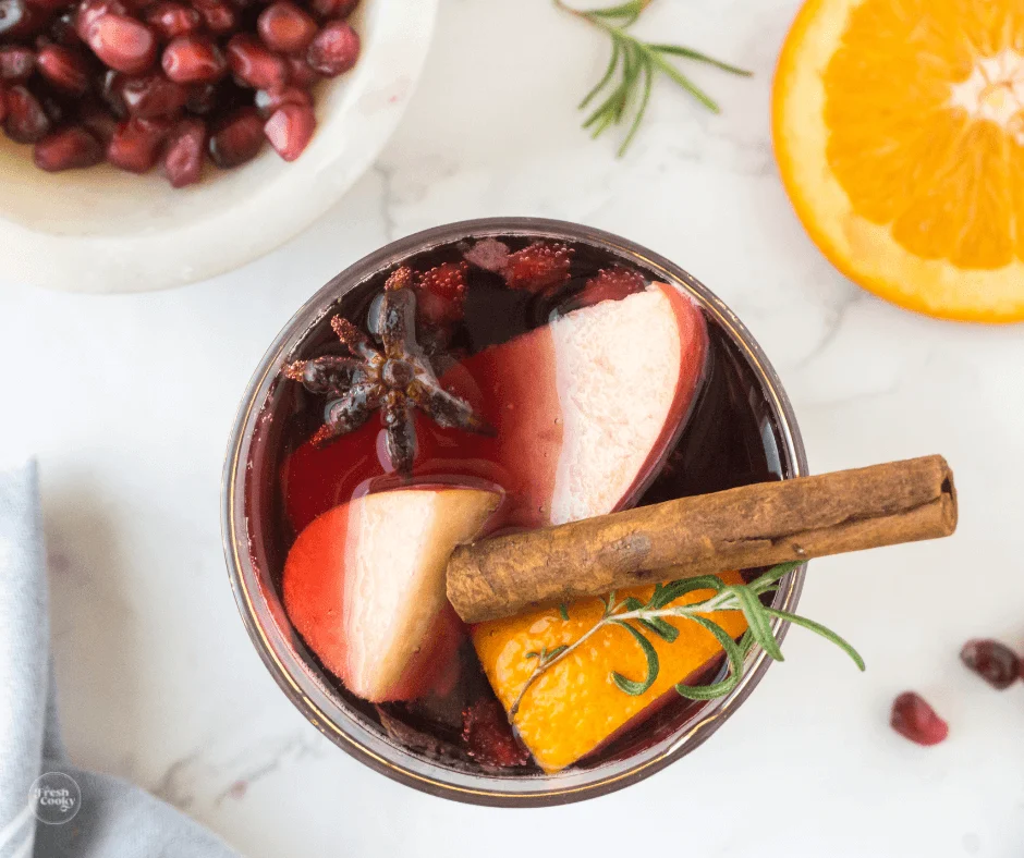 Spiced Holiday Pomegranate Sangria Recipe