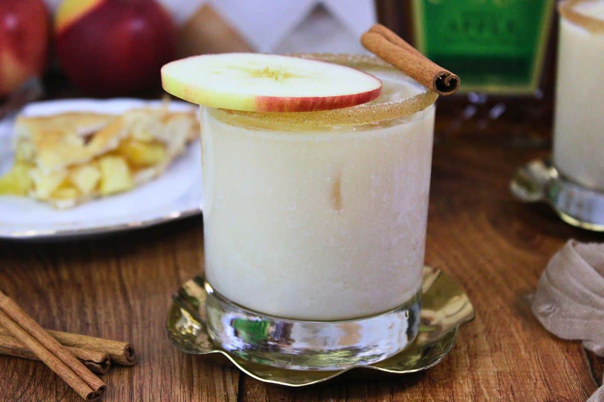 Apple Pie Cocktail with Crown and RumChata