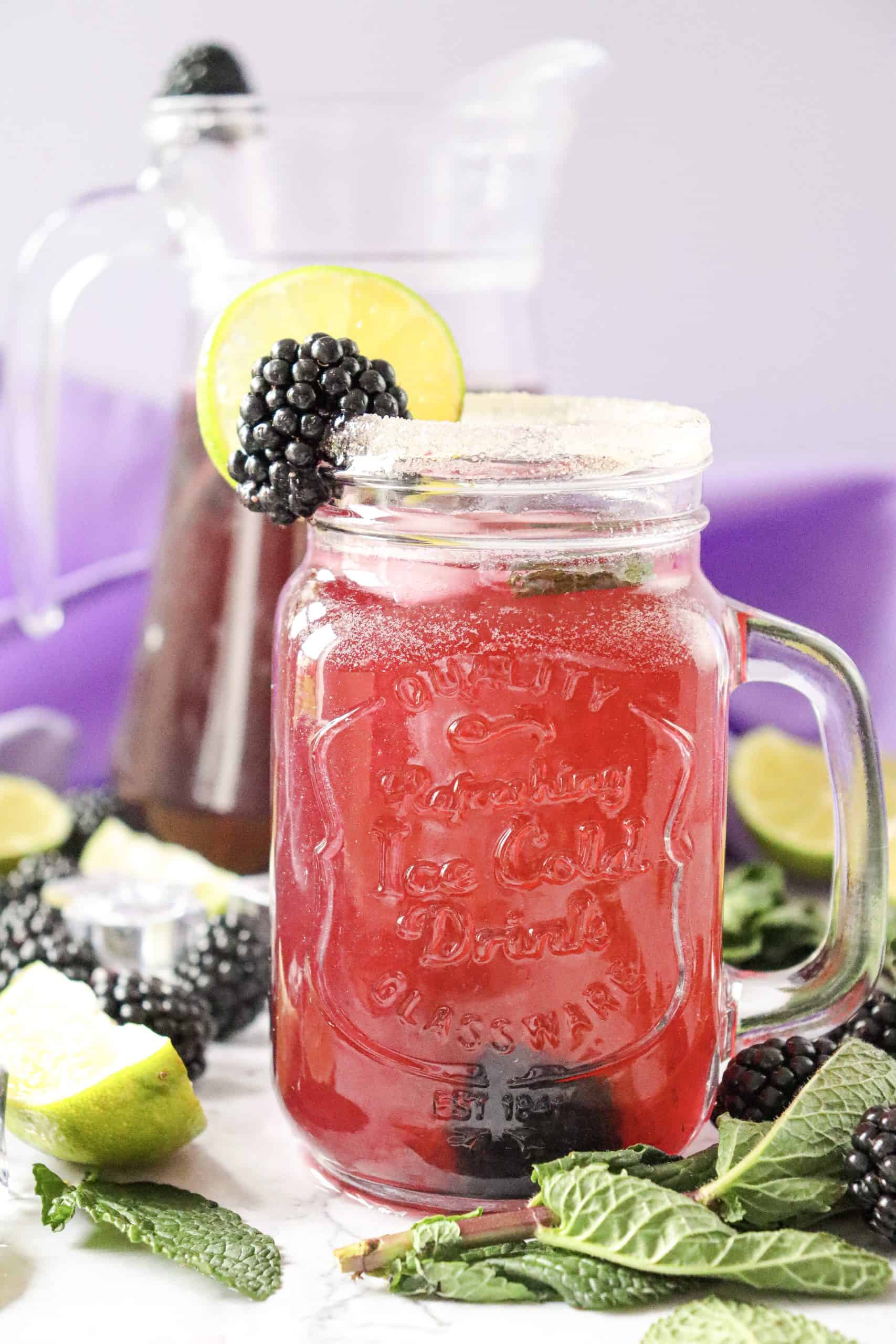 Blackberry Mojito Mocktail