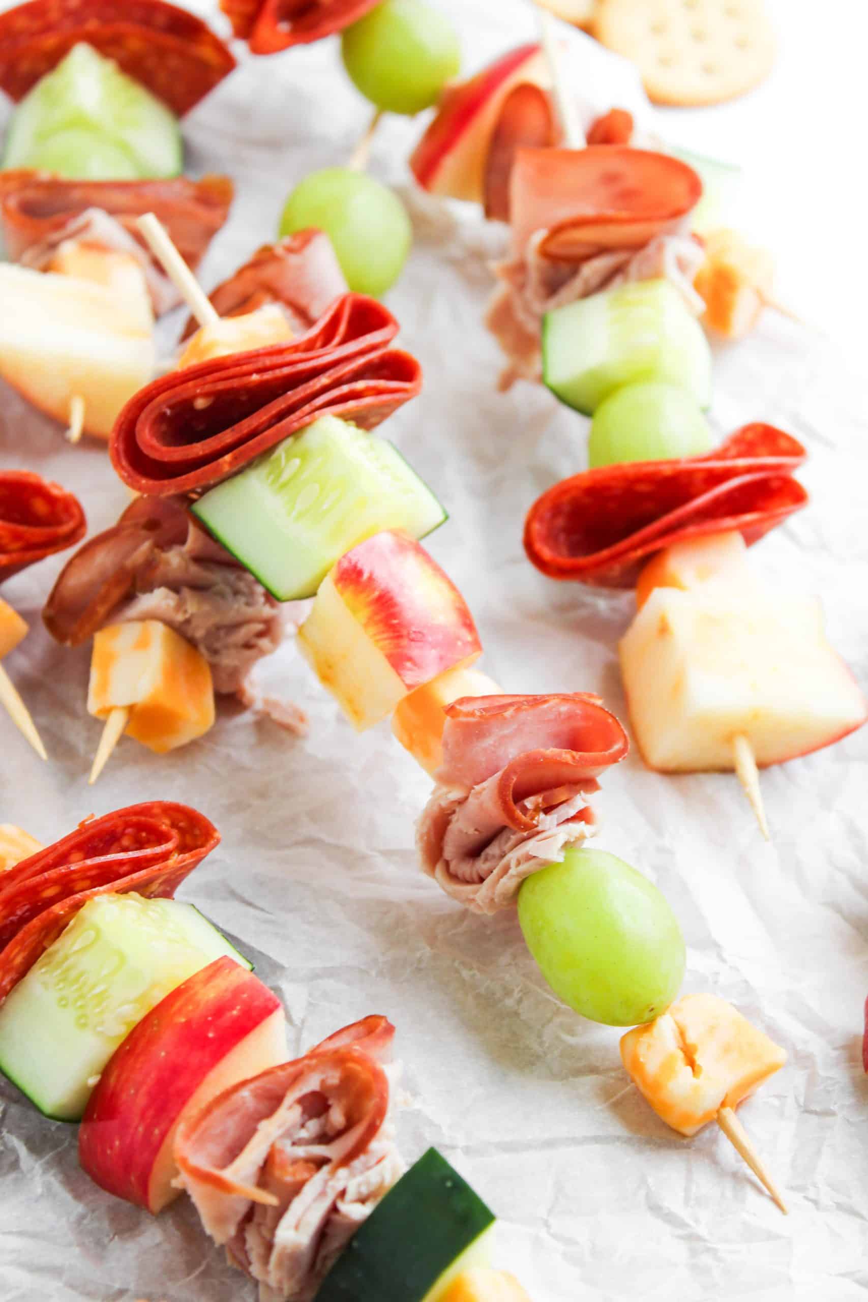 Fruit & Cheese Snack Skewers