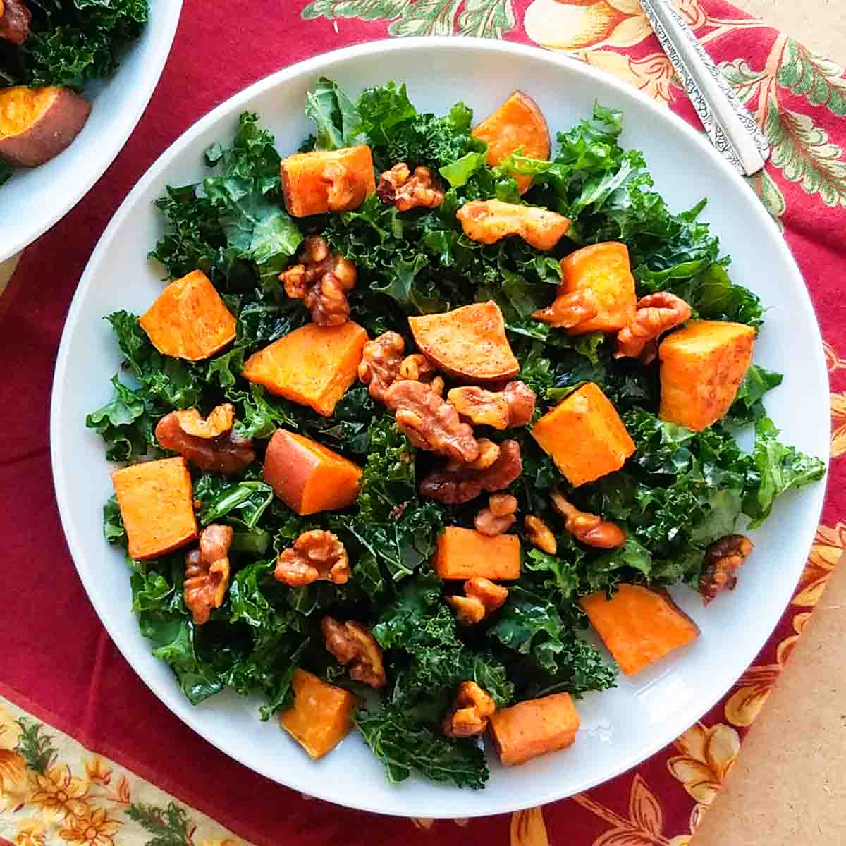 Roasted Sweet Potato and Kale Salad