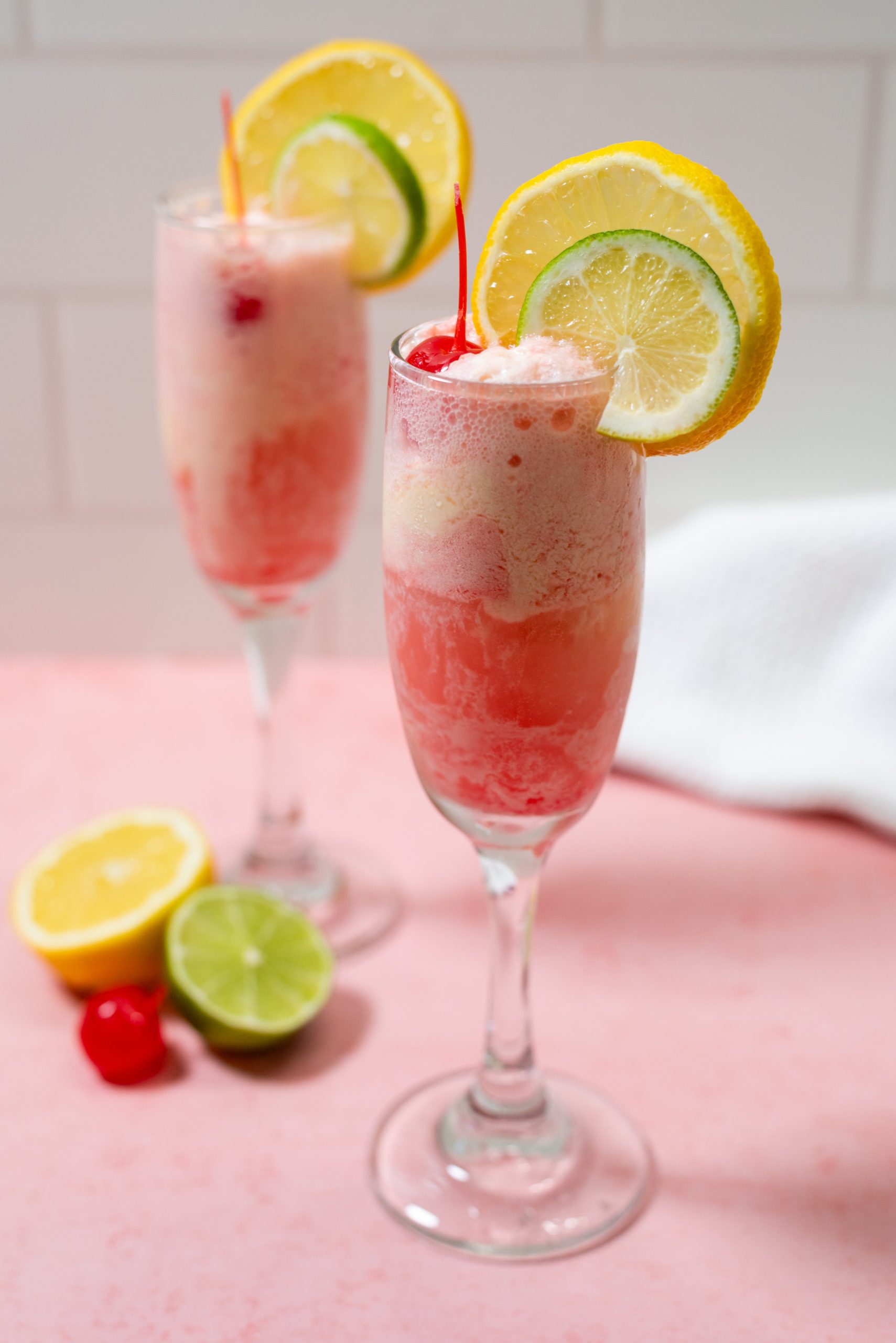 Shirley Temple Ice Cream Float