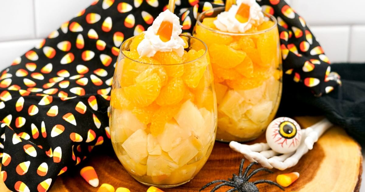 Healthy Halloween Fruit Parfaits