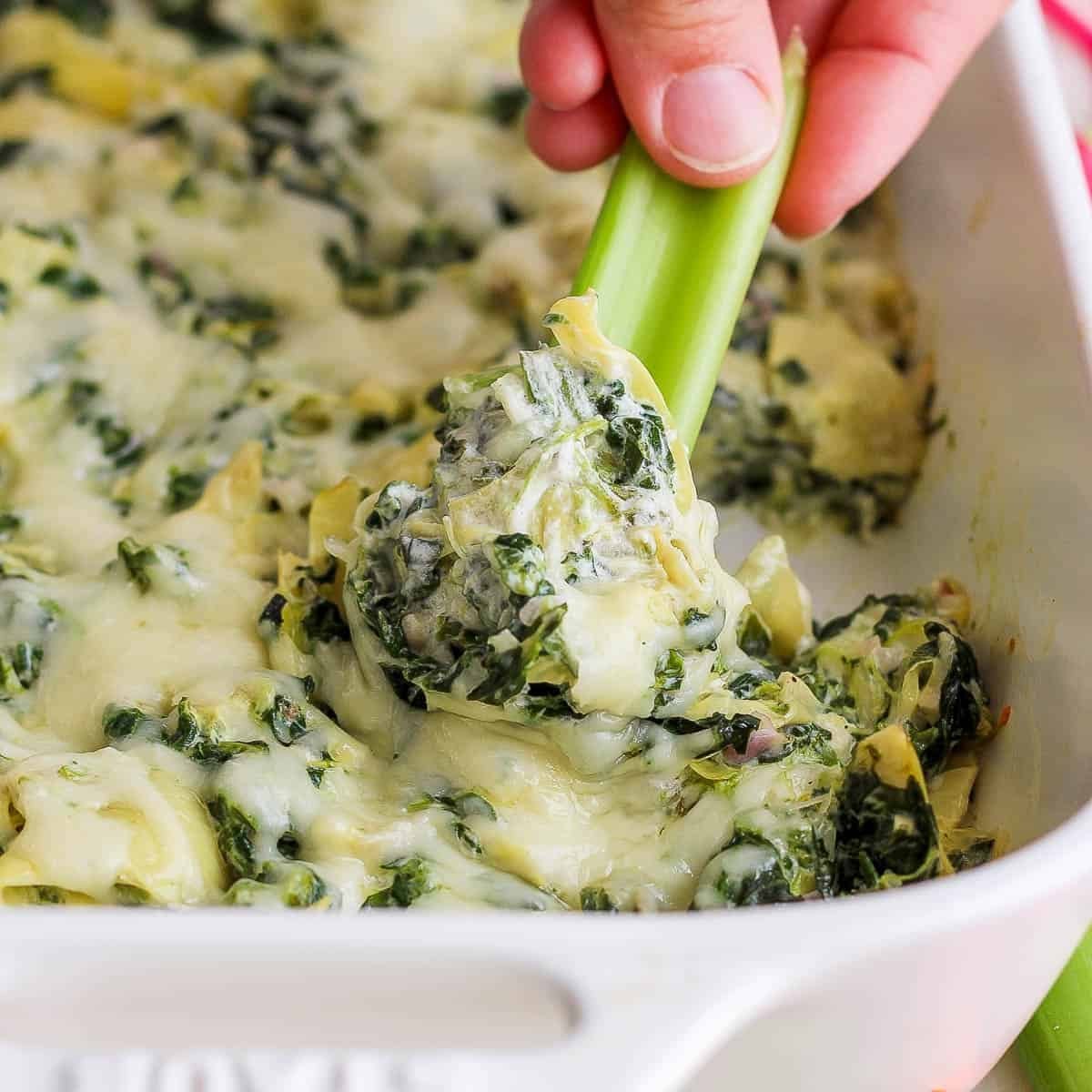 Healthy Spinach Artichoke Dip